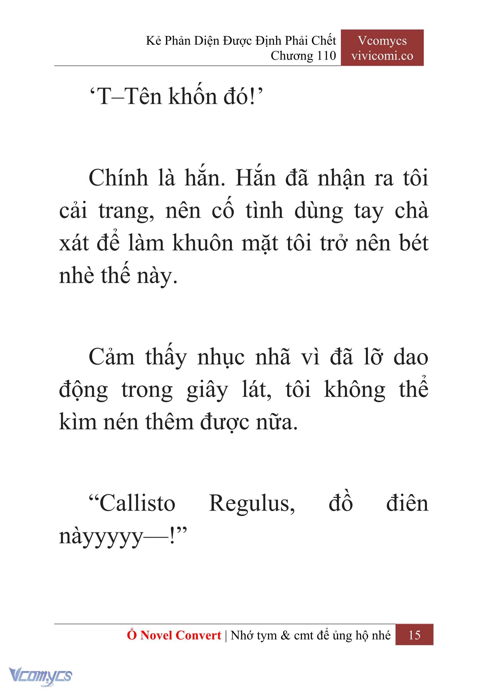 [Novel] Kẻ Phản Diện Được Định Phải Chết Chap 110 - Next Chap 111