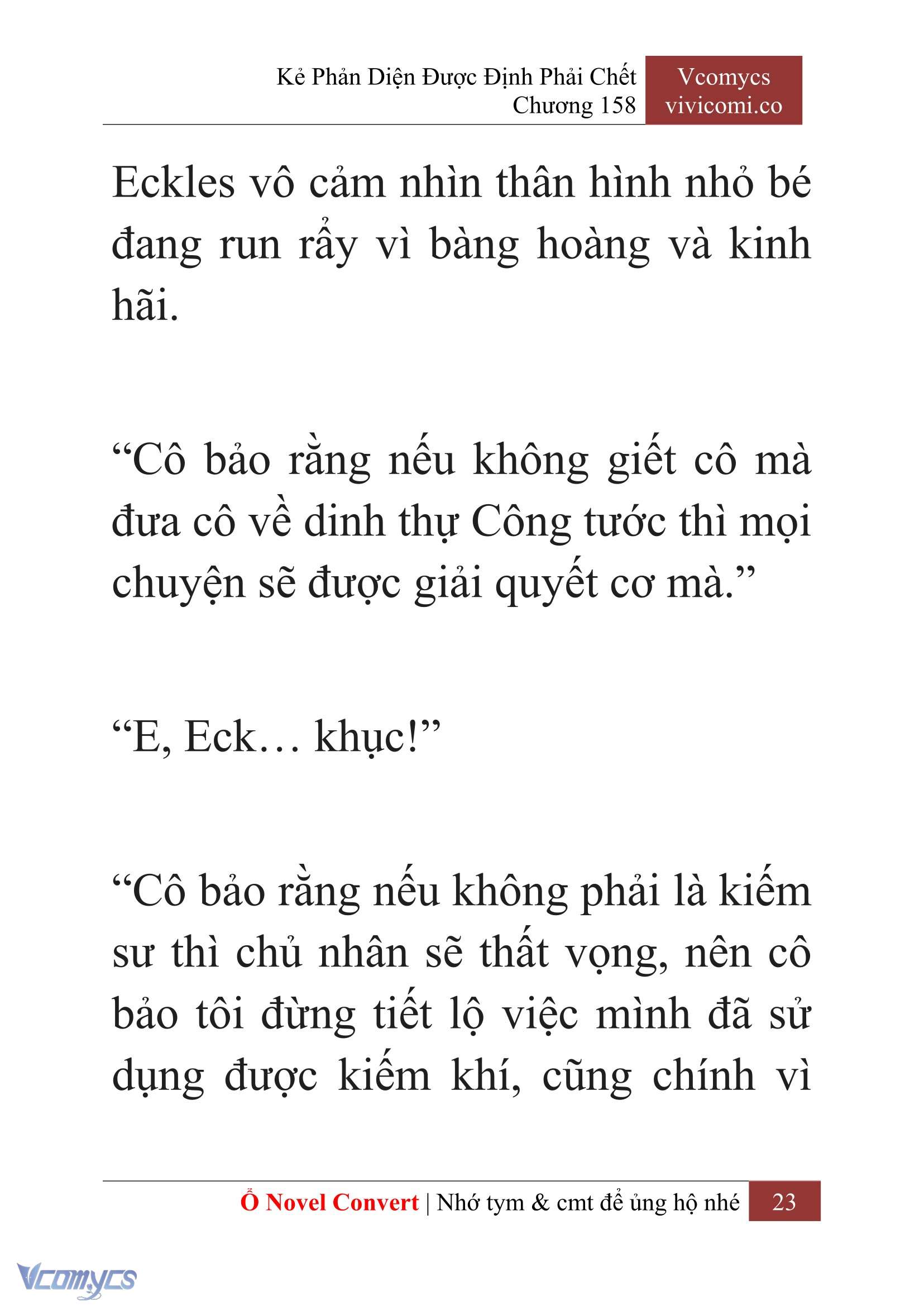 [Novel] Kẻ Phản Diện Được Định Phải Chết Chap 158 - Trang 2