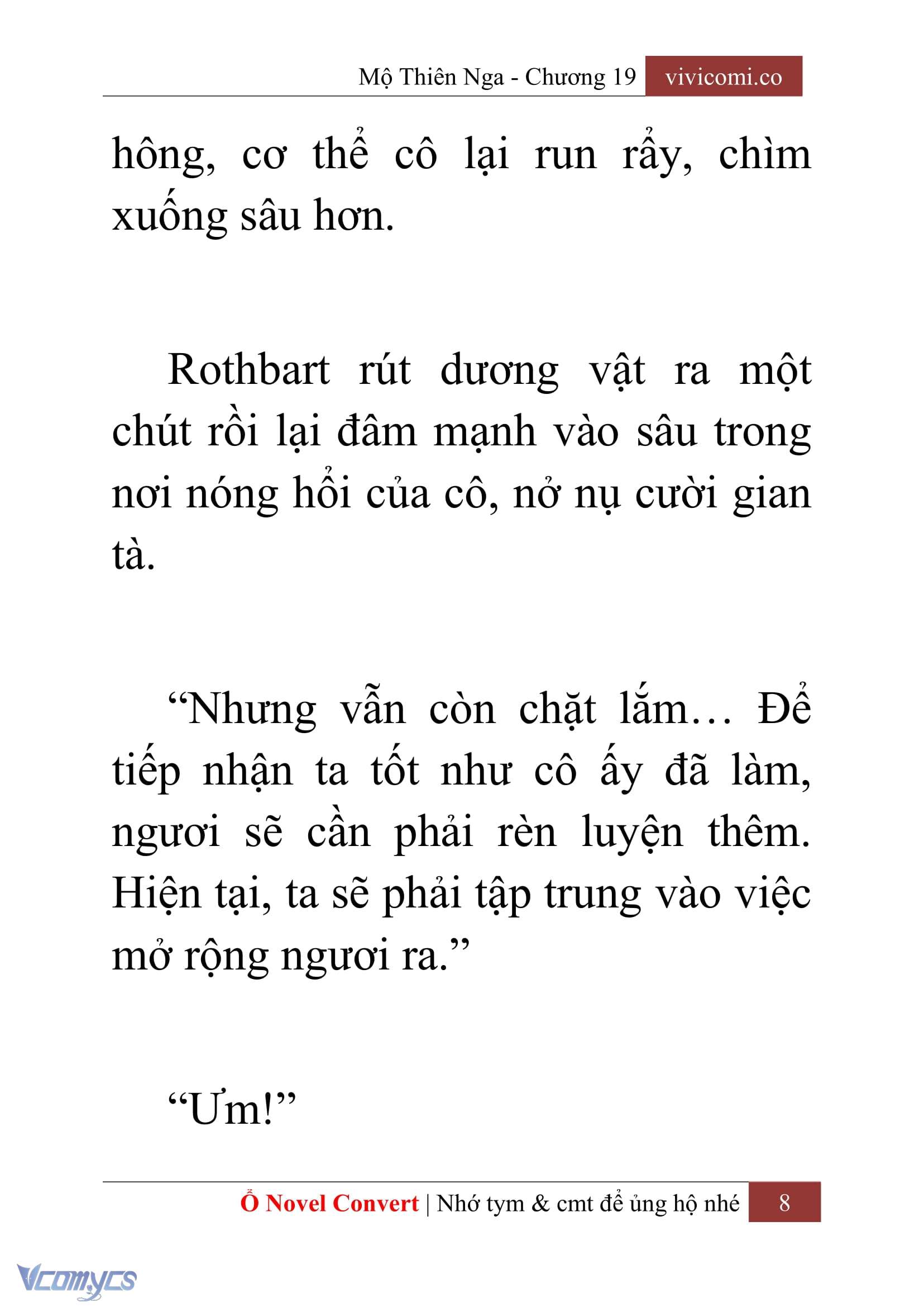 [Novel] Mộ Thiên Nga Chap 19 - Trang 2