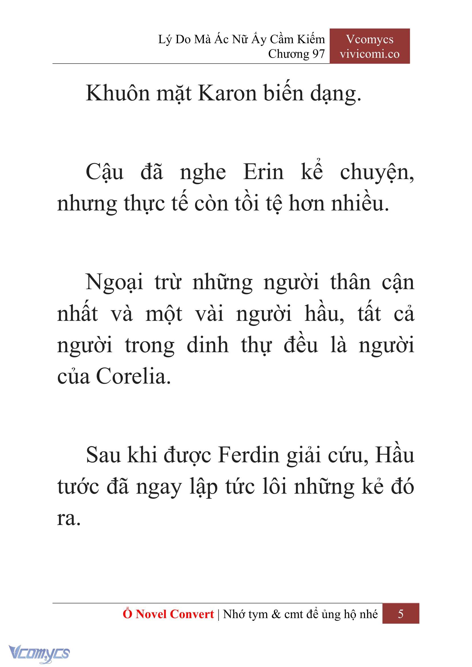 [Novel] Lý Do Mà Ác Nữ Ấy Cầm Kiếm Chap 97 - Next Chap 98