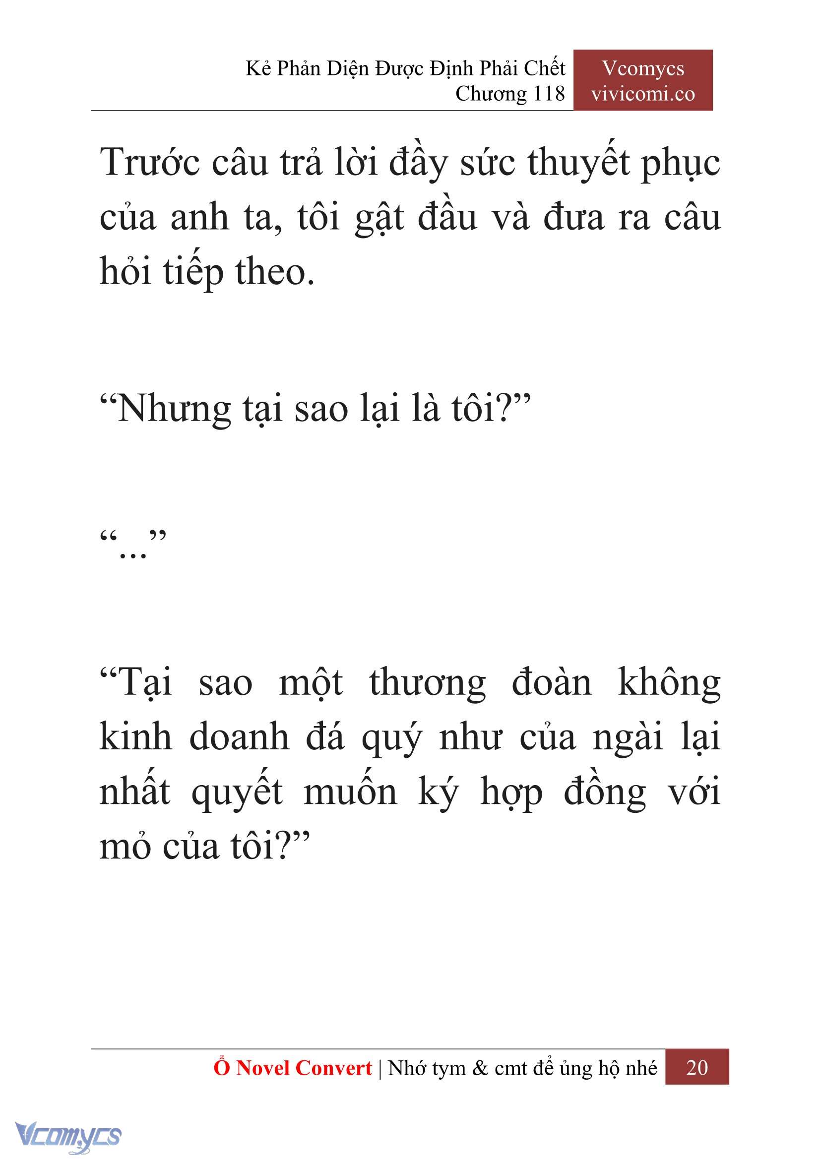 [Novel] Kẻ Phản Diện Được Định Phải Chết Chap 118 - Trang 2