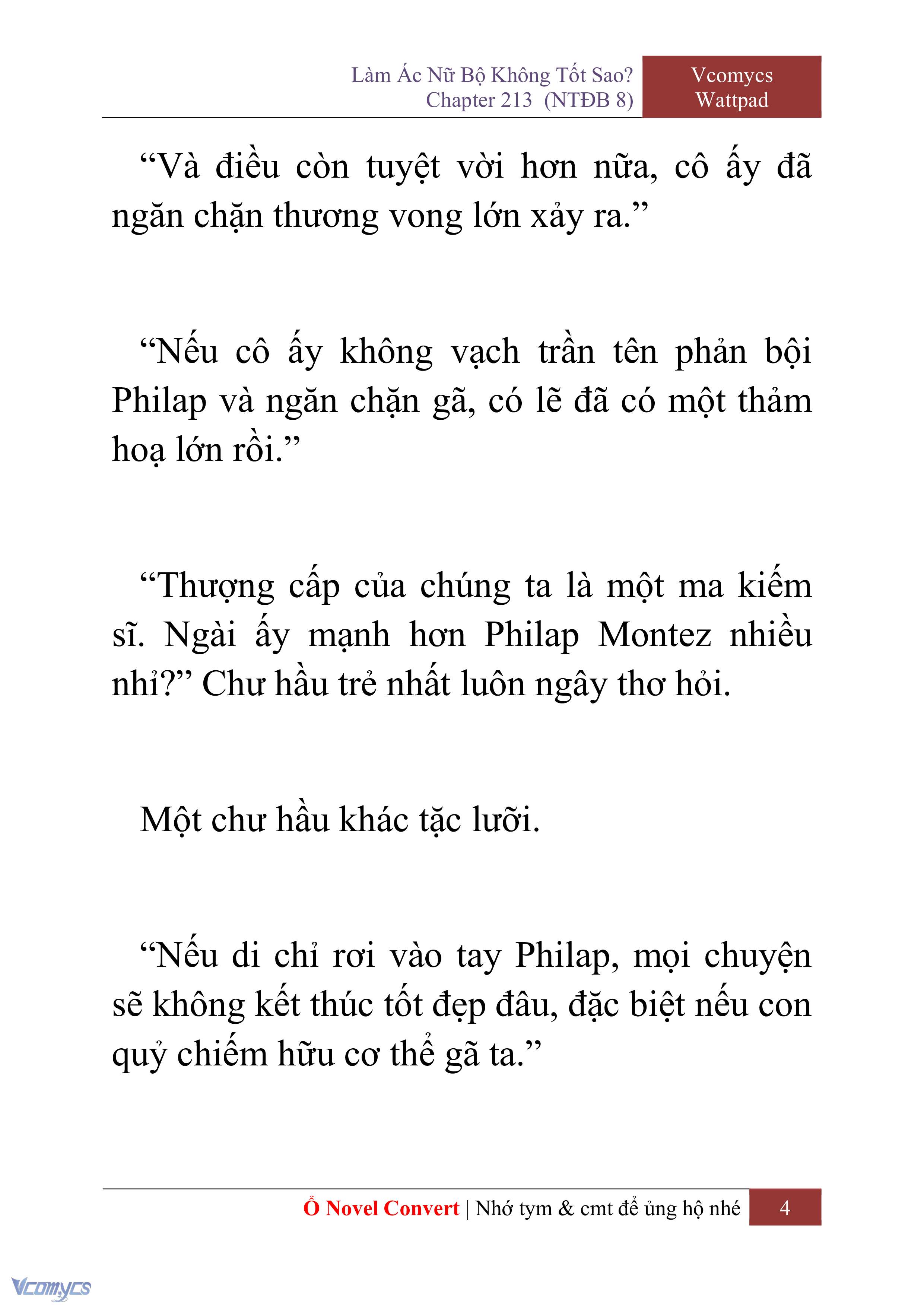 [Novel] Làm Ác Nữ Bộ Không Tốt Sao? Chap 213 - Trang 2
