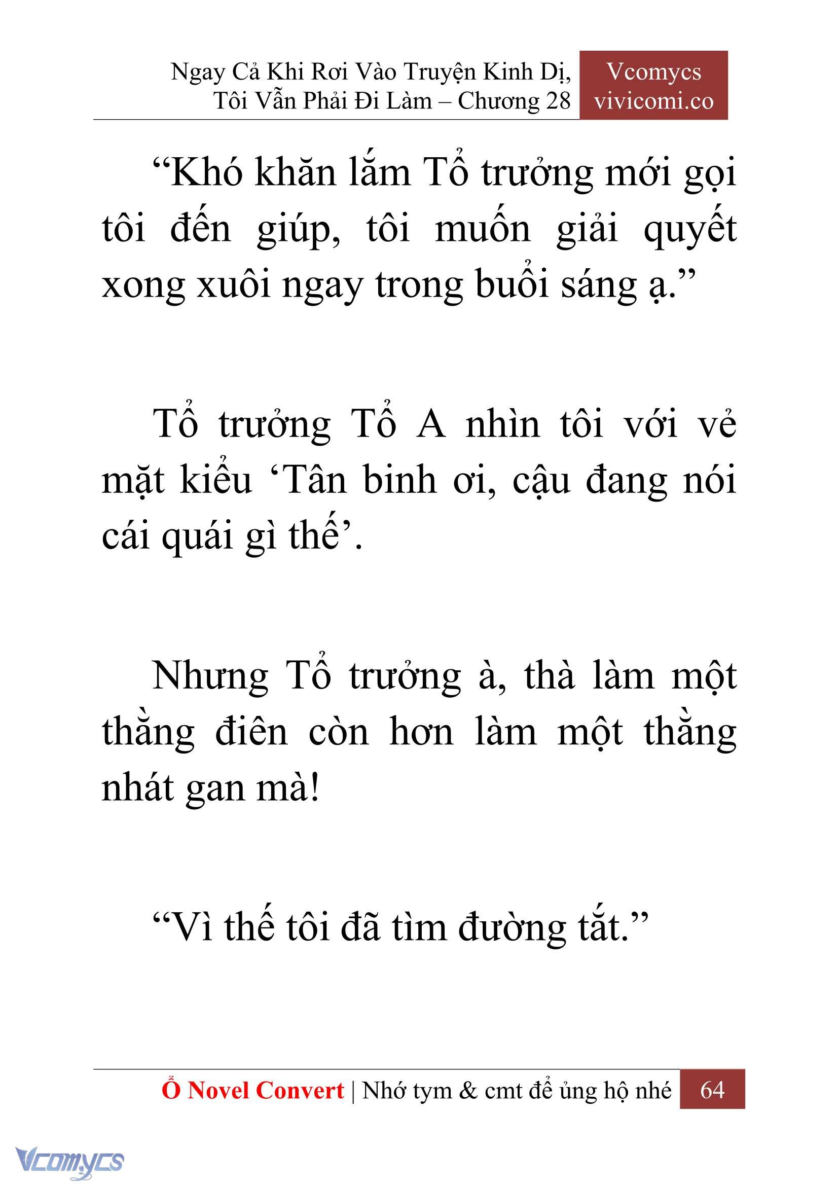 [Novel] Ngay Cả Khi Rơi Vào Truyện Kinh Dị, Tôi Vẫn Phải Đi Làm Chap 28 - Trang 2