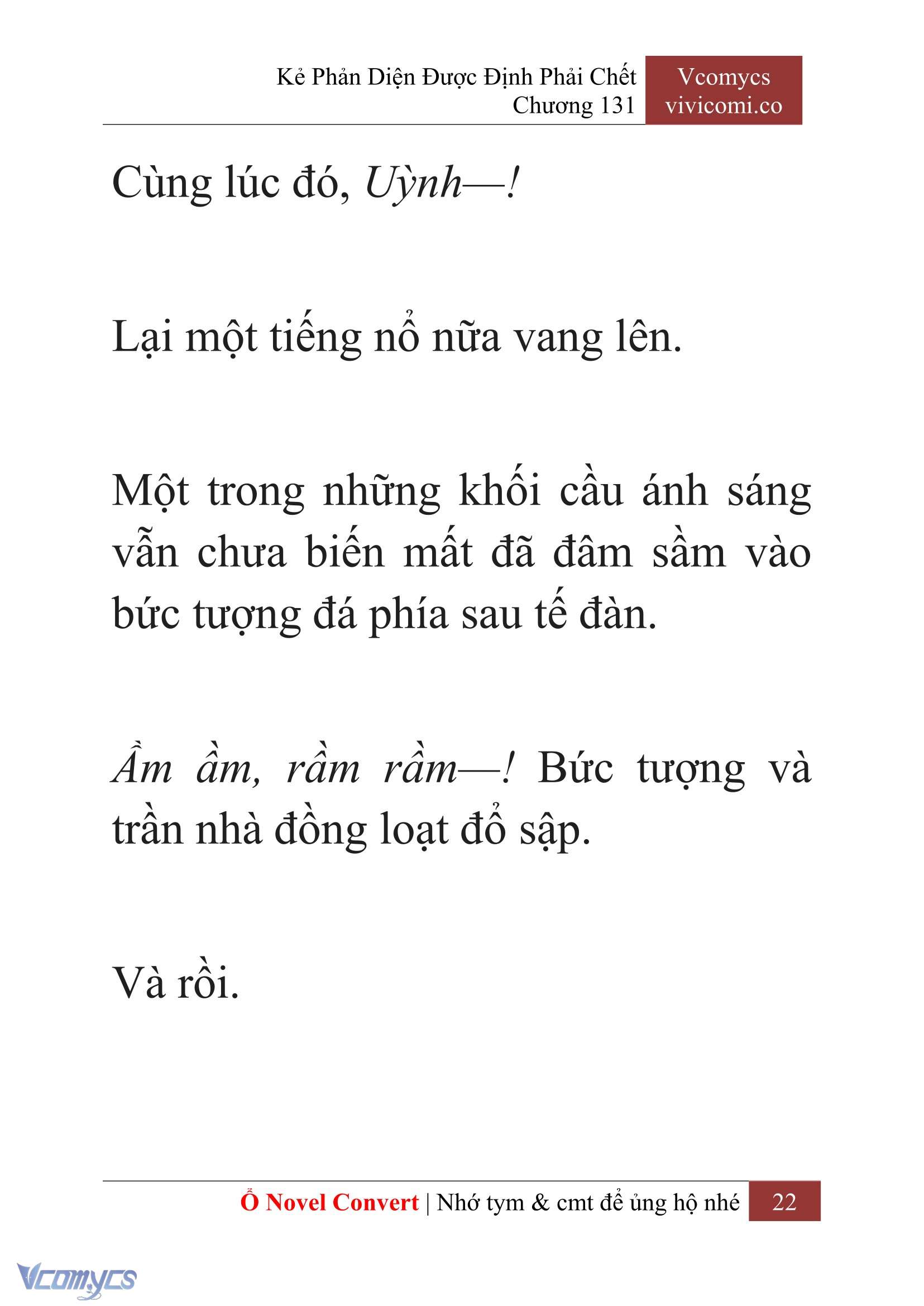 [Novel] Kẻ Phản Diện Được Định Phải Chết Chap 131 - Trang 2