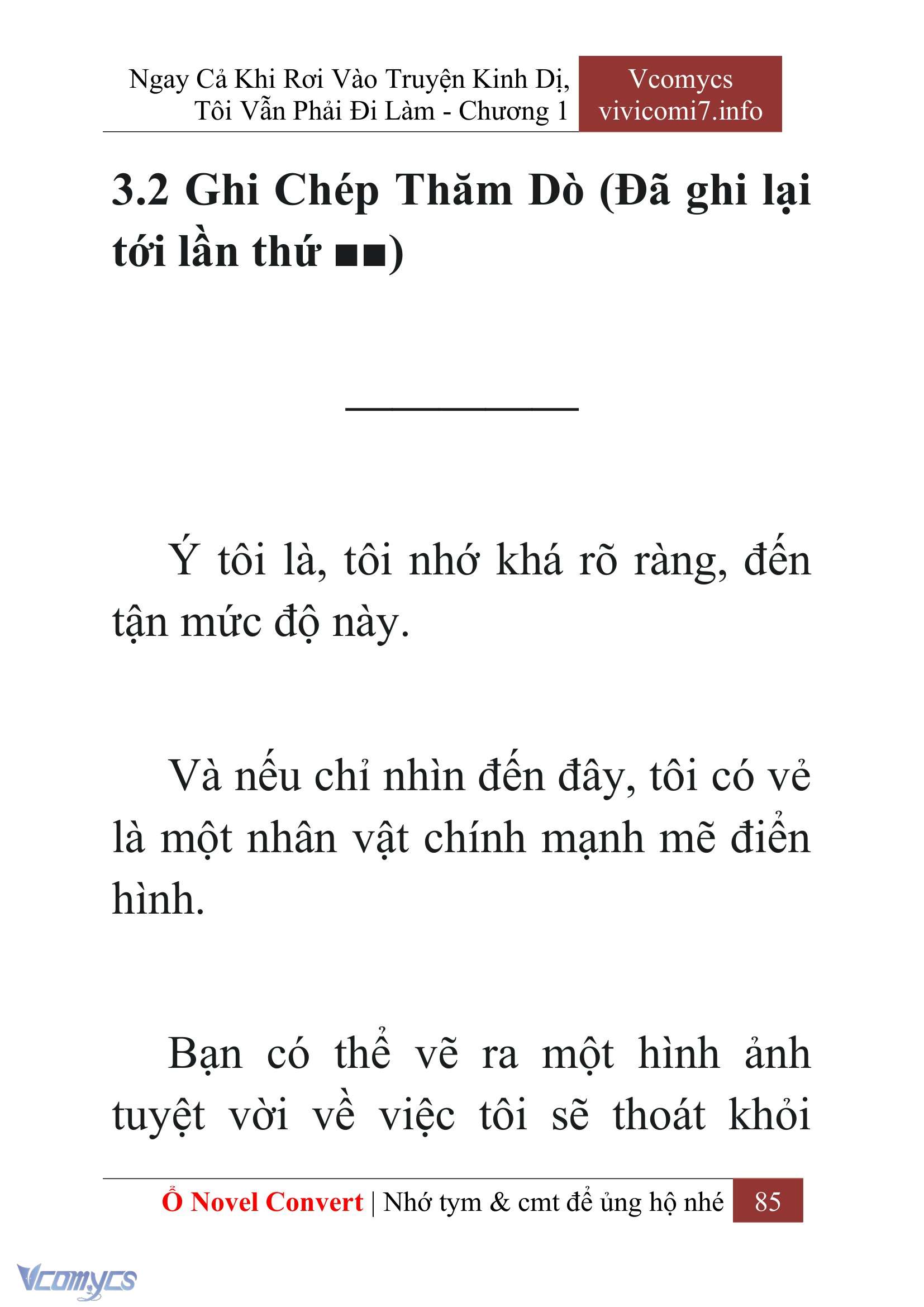 [Novel] Ngay Cả Khi Rơi Vào Truyện Kinh Dị, Tôi Vẫn Phải Đi Làm Chap 1 - Trang 2