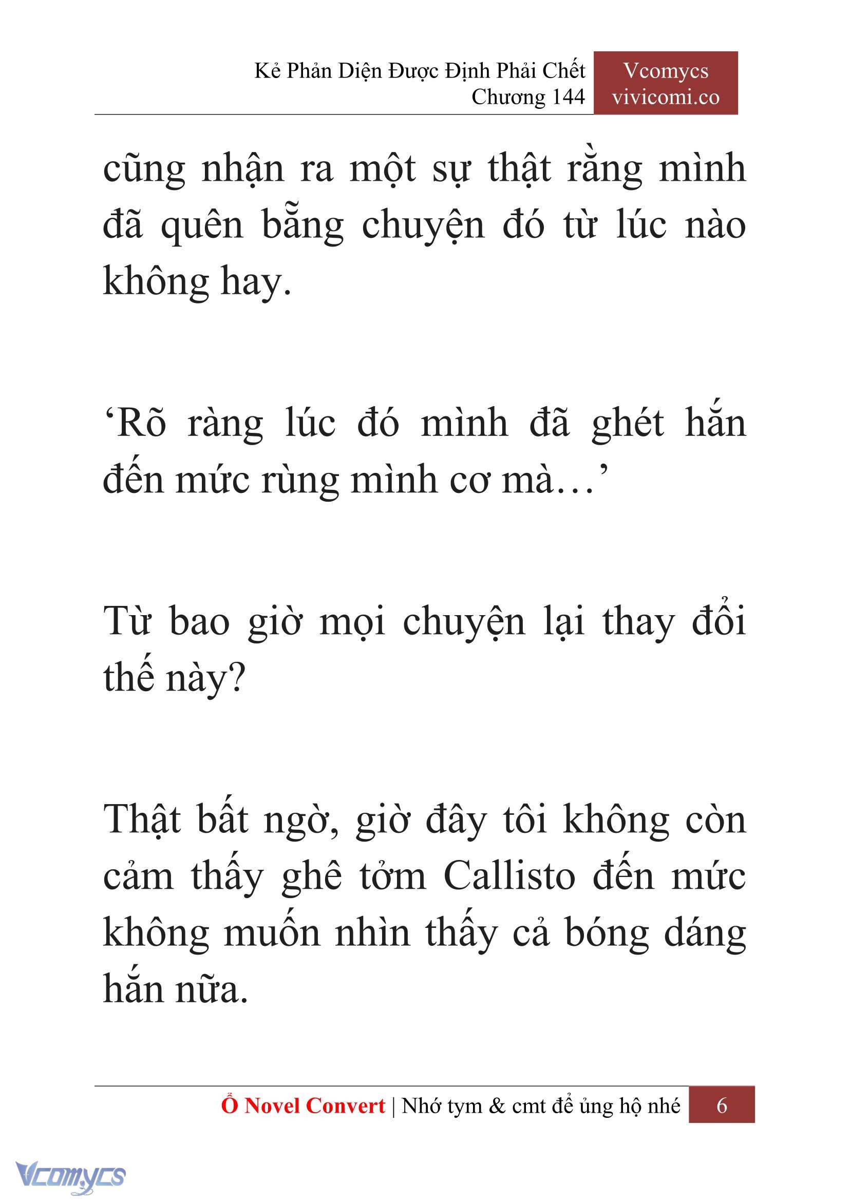 [Novel] Kẻ Phản Diện Được Định Phải Chết Chap 144 - Trang 2