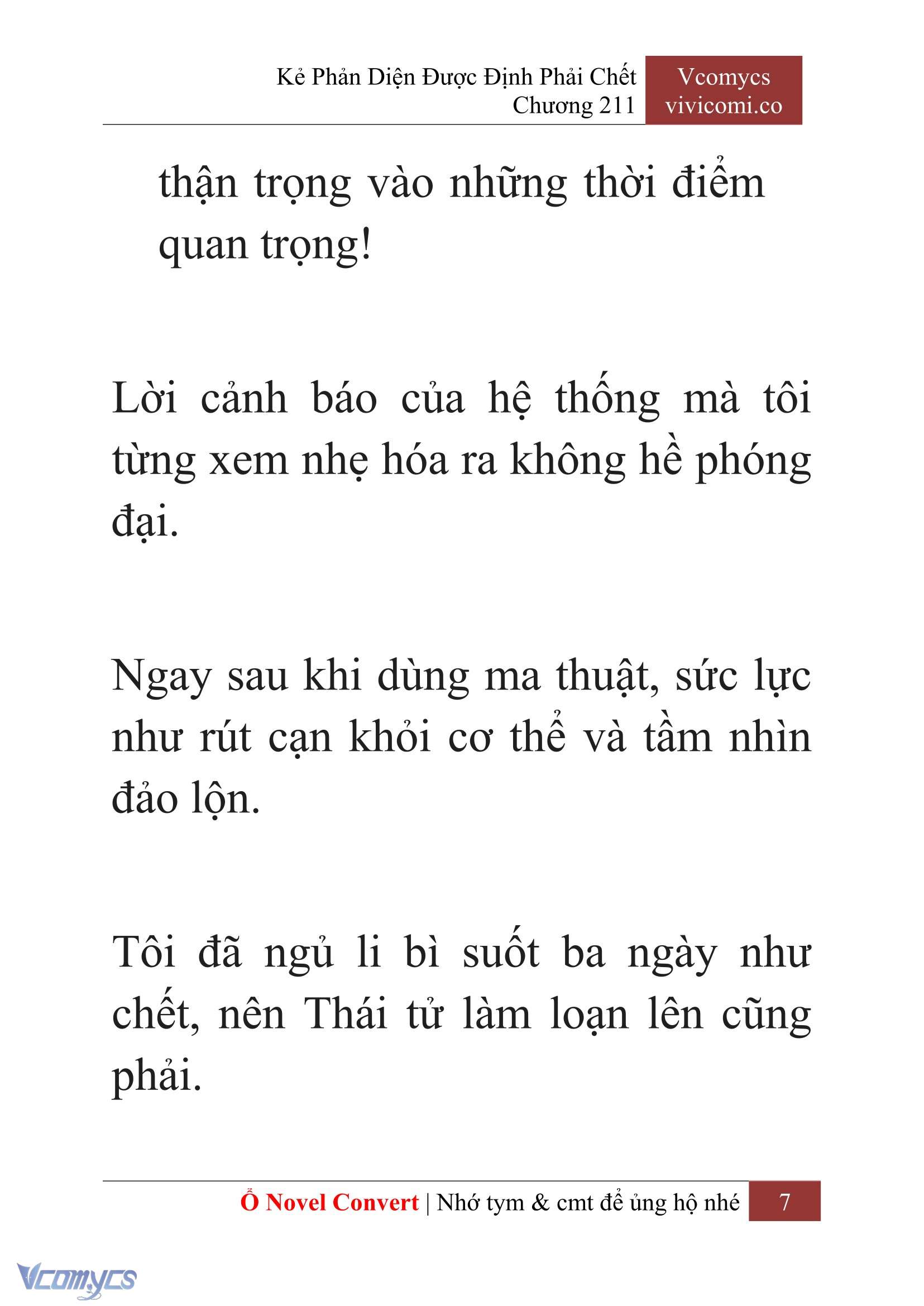 [Novel] Kẻ Phản Diện Được Định Phải Chết Chap 211 - Next Chap 212