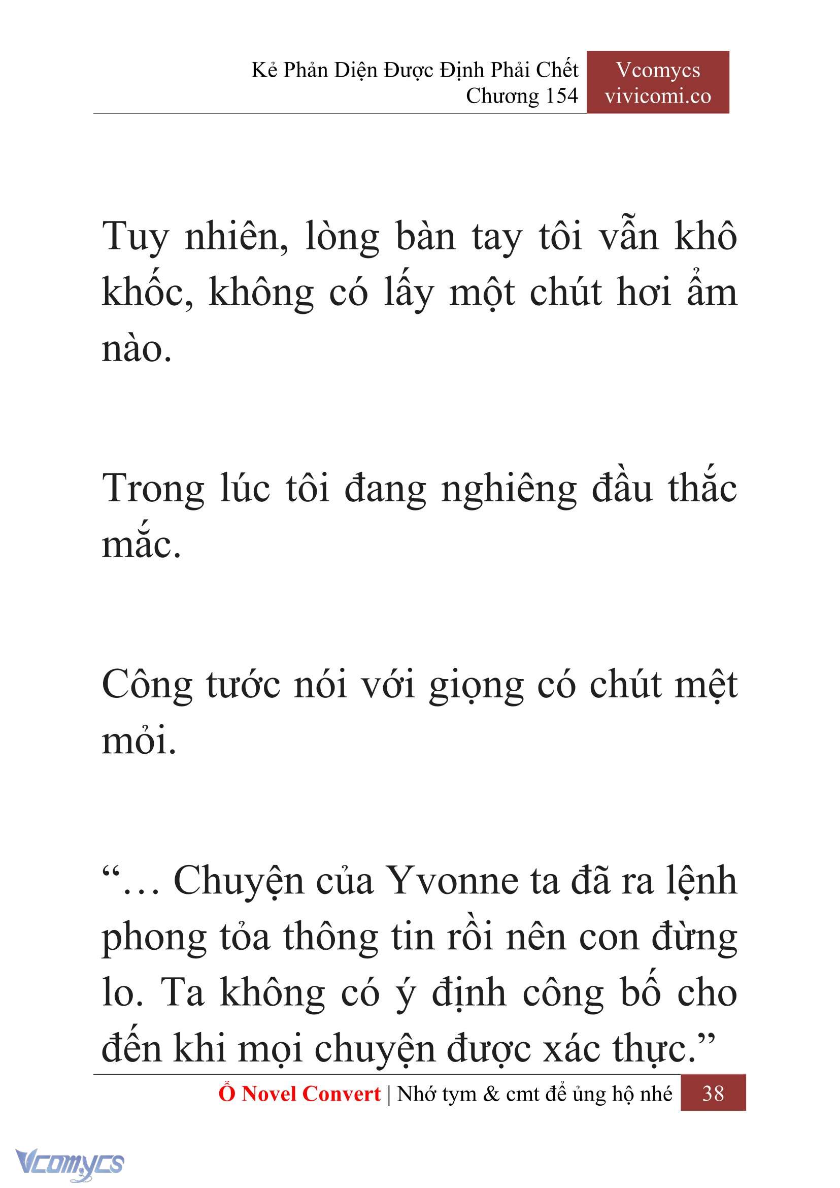 [Novel] Kẻ Phản Diện Được Định Phải Chết Chap 154 - Trang 2