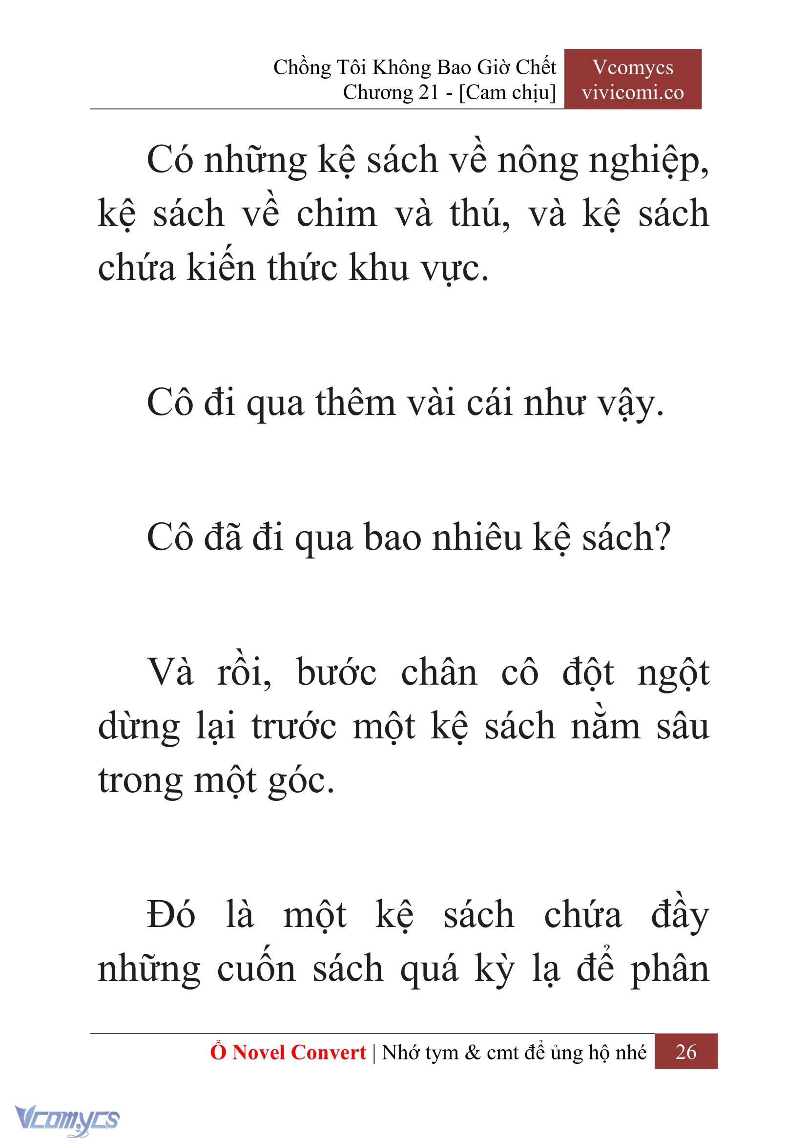 [Novel] Chồng Tôi Không Bao Giờ Chết Chap 21 - Trang 2