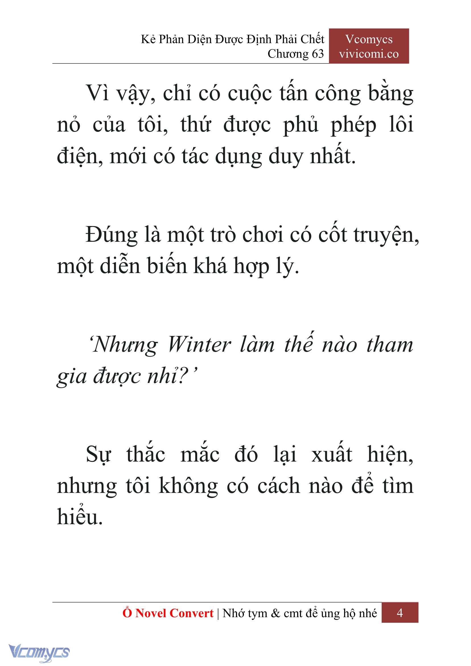 [Novel] Kẻ Phản Diện Được Định Phải Chết Chap 63 - Next Chap 64