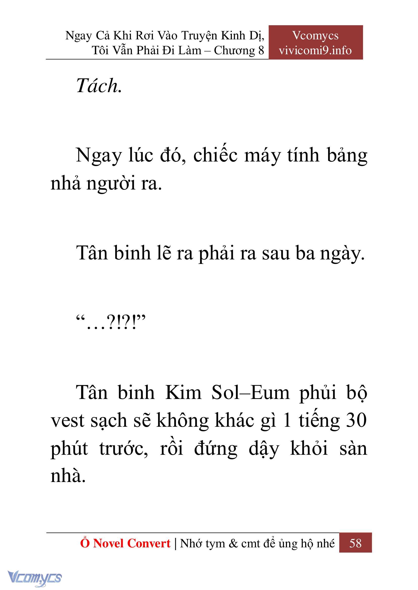 [Novel] Ngay Cả Khi Rơi Vào Truyện Kinh Dị, Tôi Vẫn Phải Đi Làm Chap 8 - Trang 2