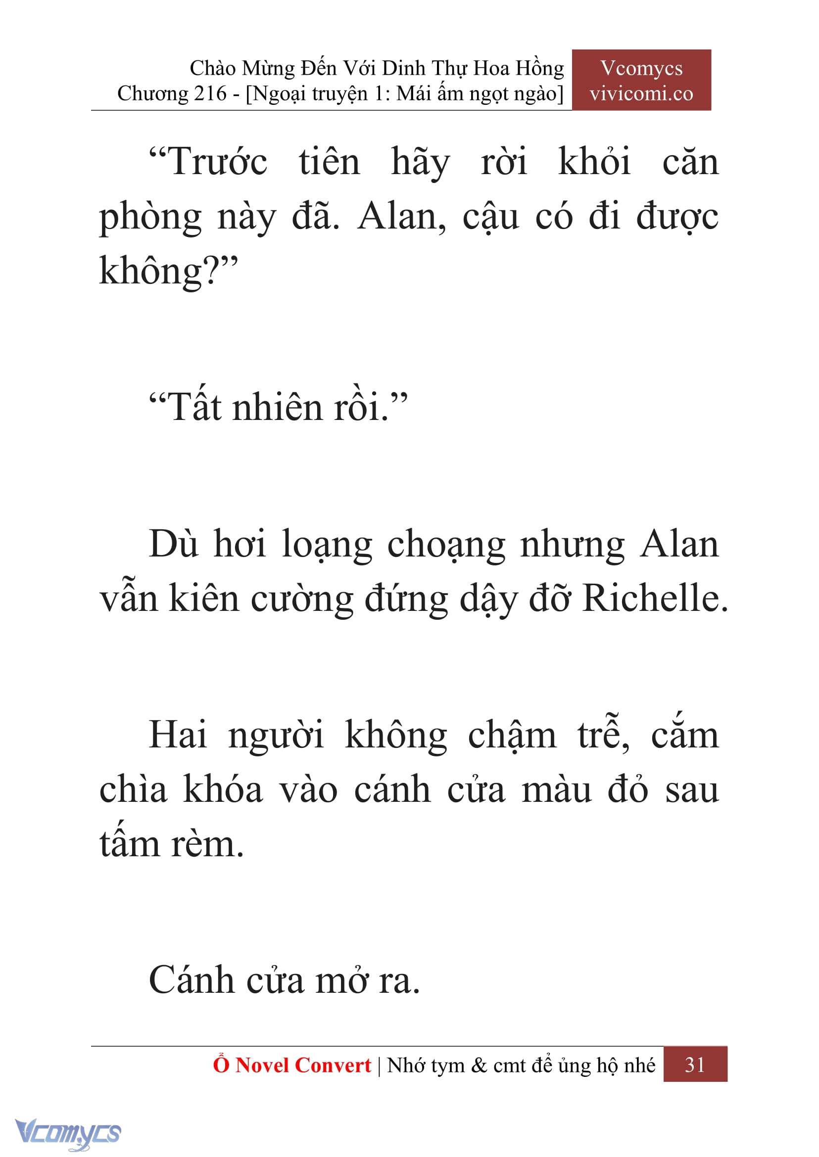 [Novel] Chào Mừng Đến Với Dinh Thự Hoa Hồng Chap 216 - Trang 2