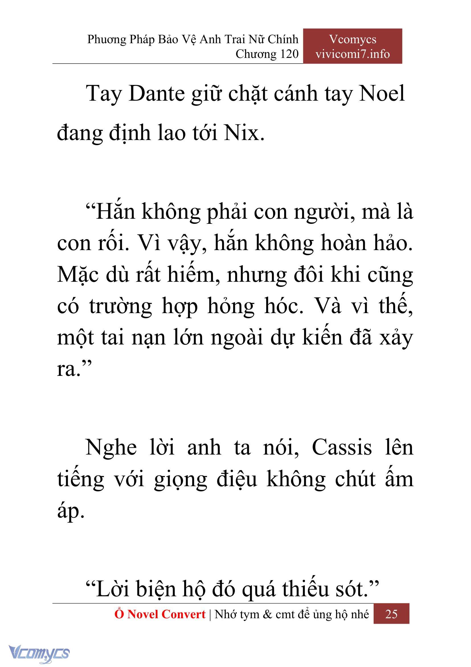 [Novel] Phương Pháp Bảo Vệ Anh Trai Nữ Chính Chap 120 - Trang 2
