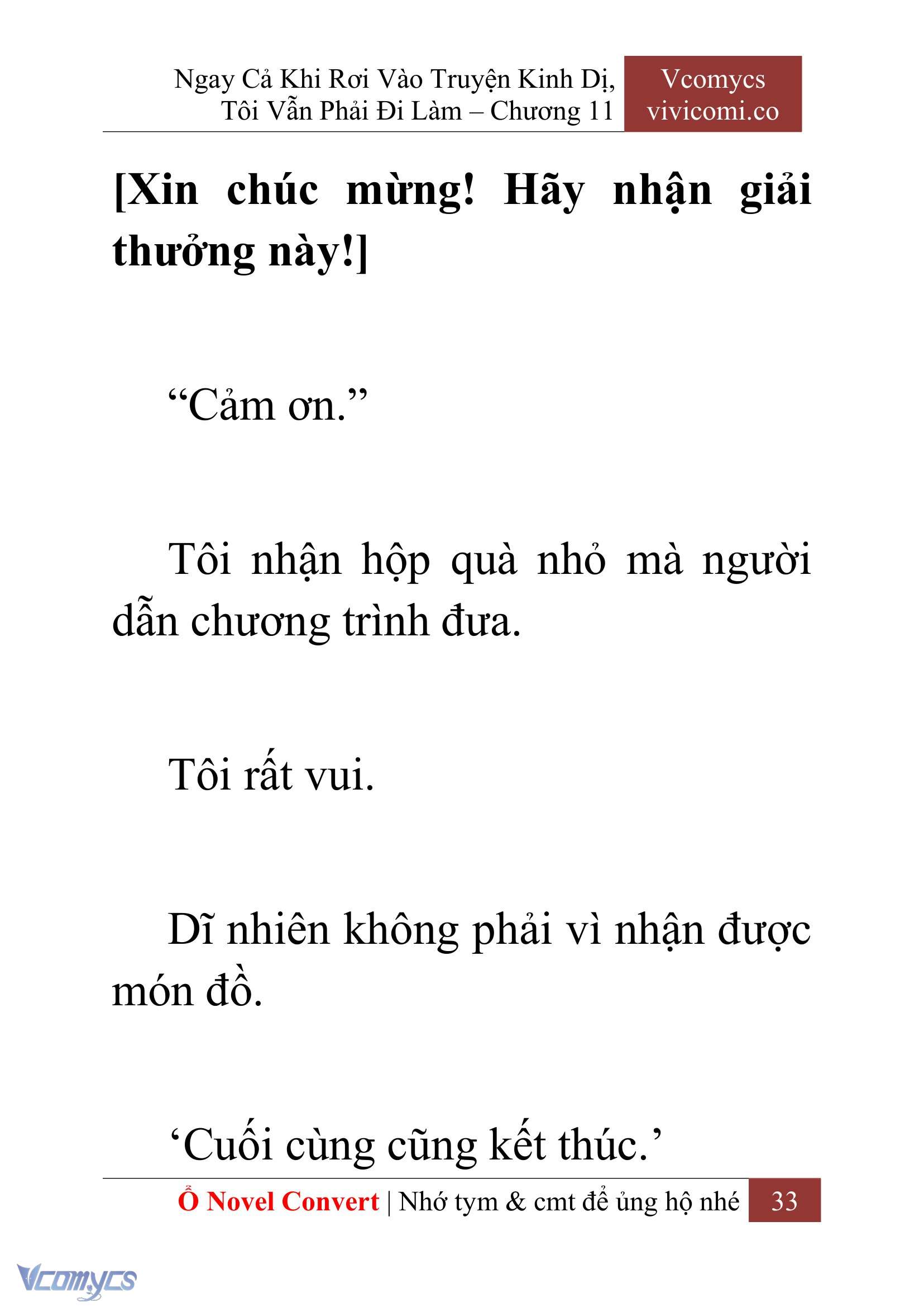 [Novel] Ngay Cả Khi Rơi Vào Truyện Kinh Dị, Tôi Vẫn Phải Đi Làm Chap 11 - Trang 2