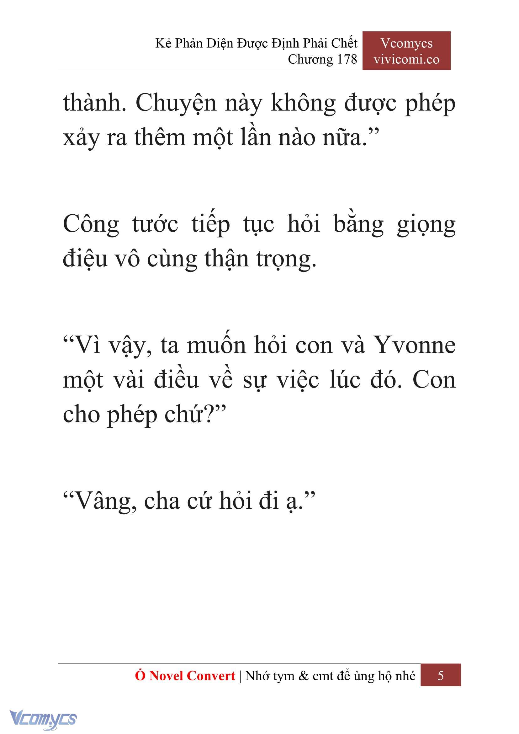 [Novel] Kẻ Phản Diện Được Định Phải Chết Chap 178 - Trang 2