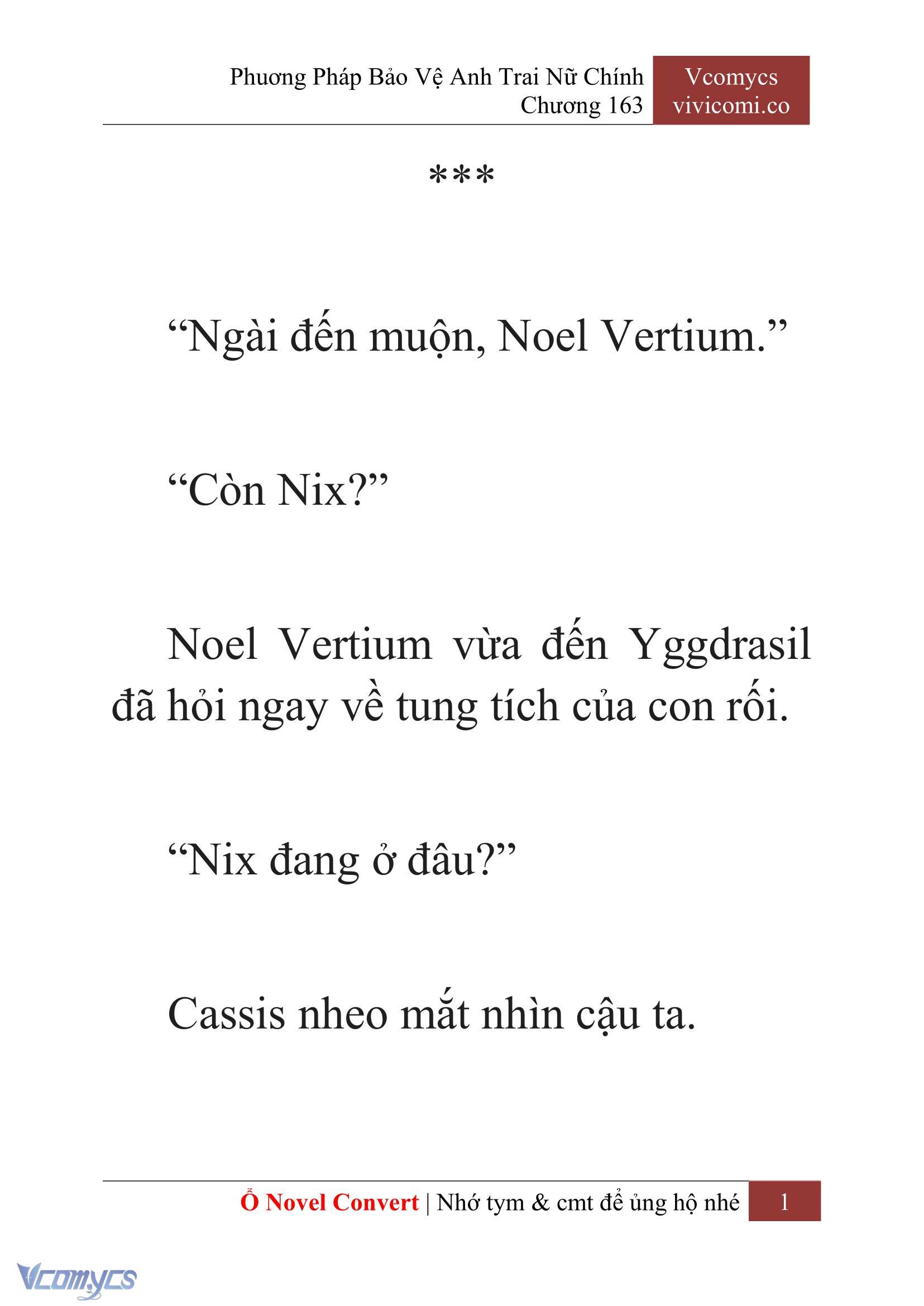 [Novel] Phương Pháp Bảo Vệ Anh Trai Nữ Chính Chap 163 - Trang 2