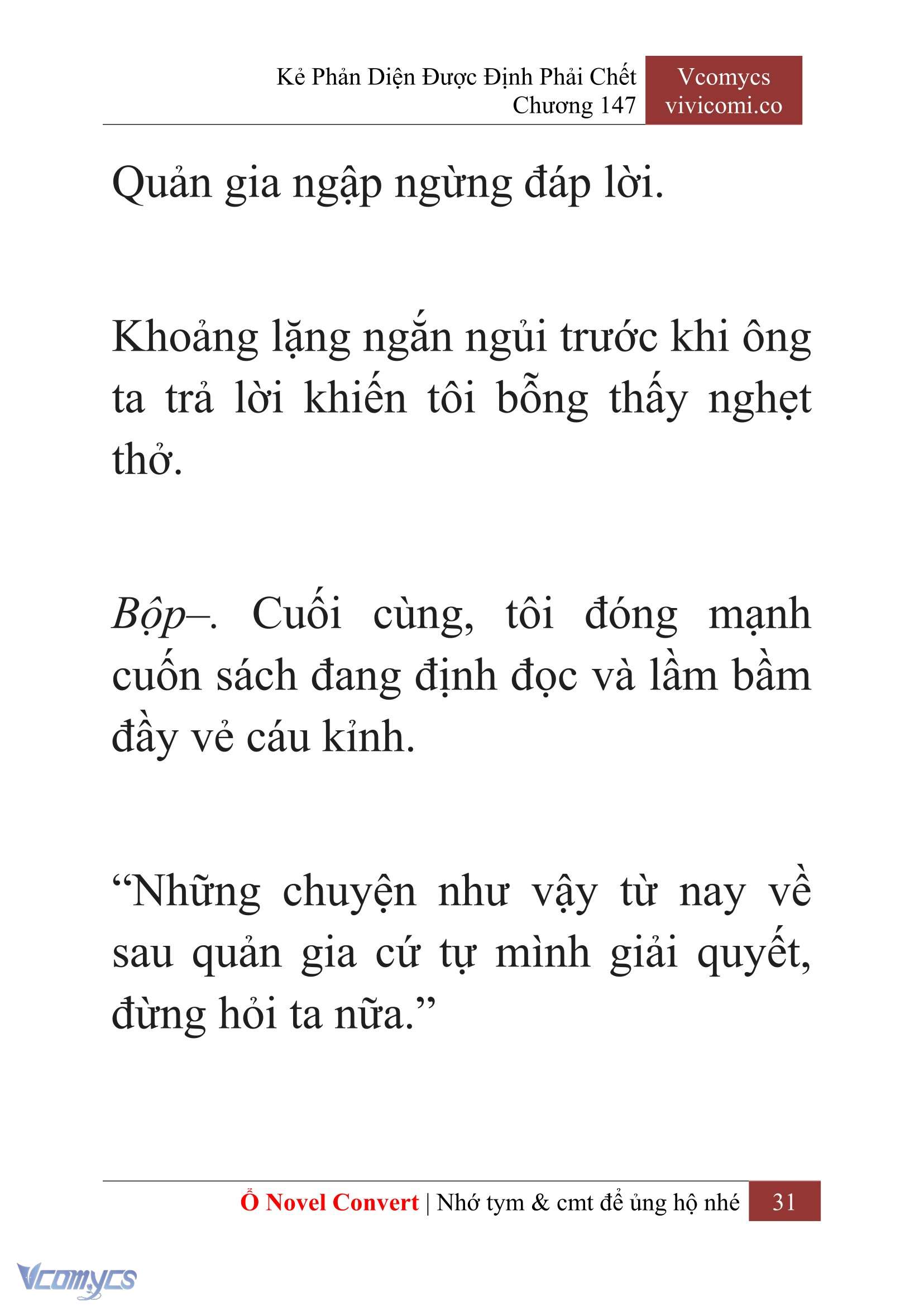[Novel] Kẻ Phản Diện Được Định Phải Chết Chap 147 - Trang 2