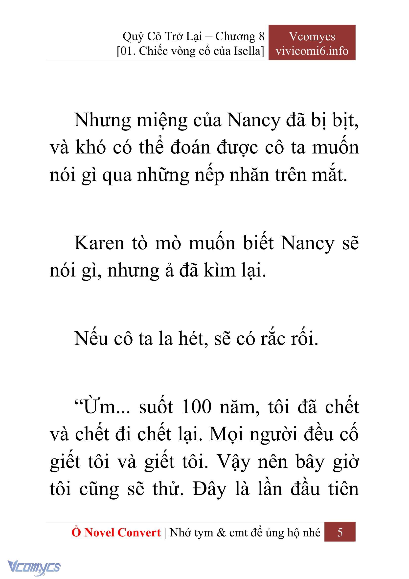 [Novel] Quý Cô Trở Lại Chap 8 - Trang 2
