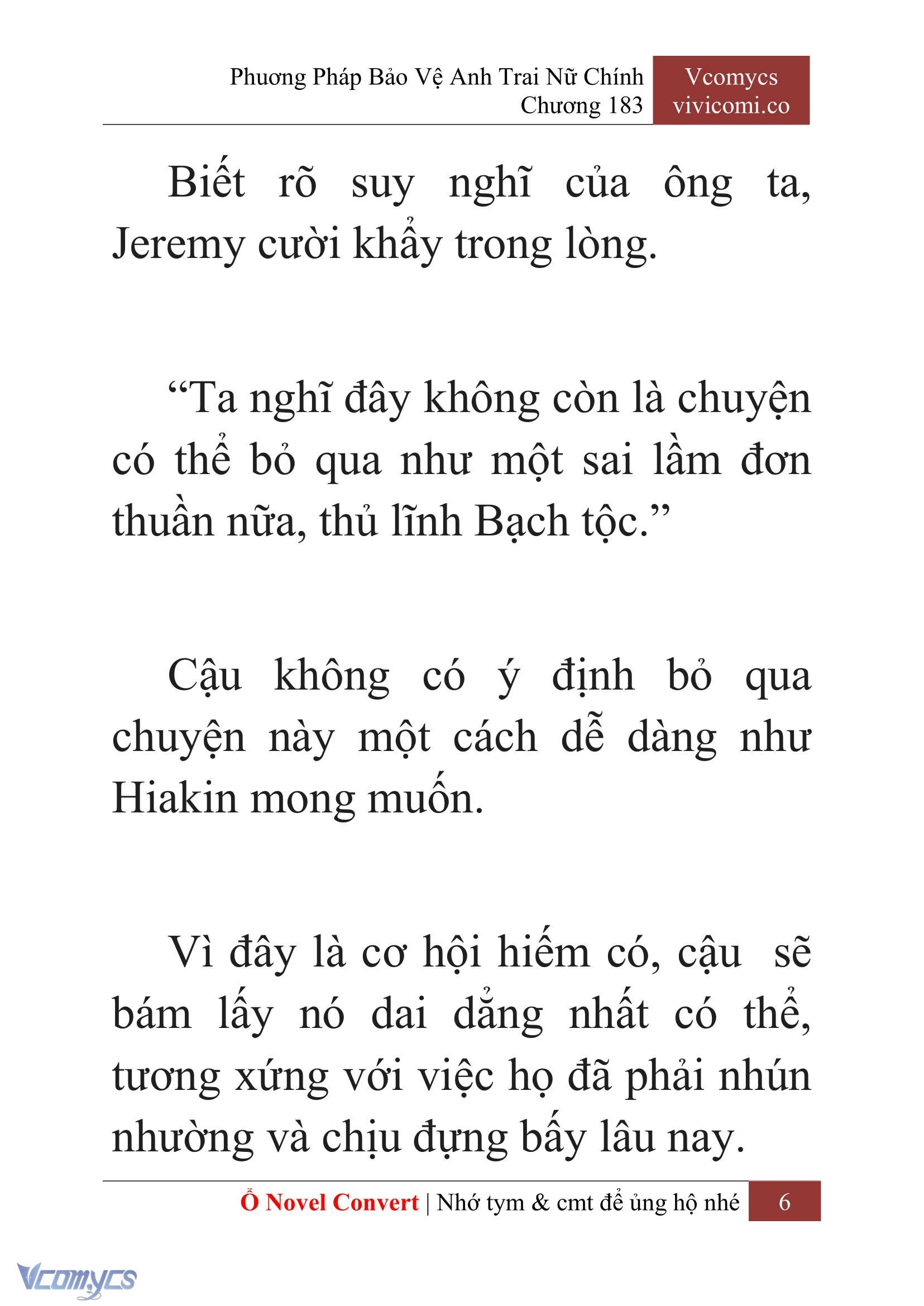 [Novel] Phương Pháp Bảo Vệ Anh Trai Nữ Chính Chap 183 - Trang 2