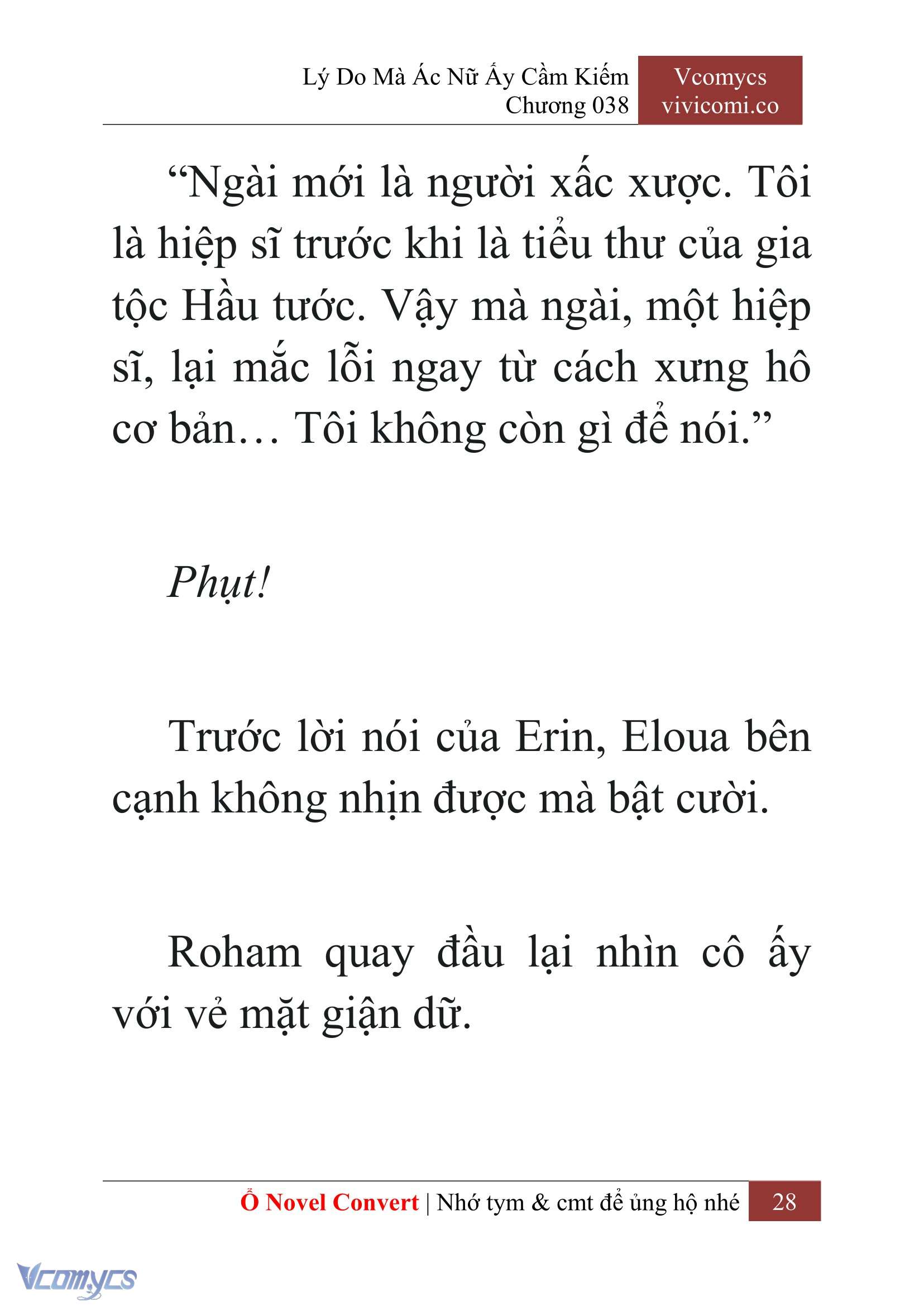 [Novel] Lý Do Mà Ác Nữ Ấy Cầm Kiếm Chap 38 - Trang 2
