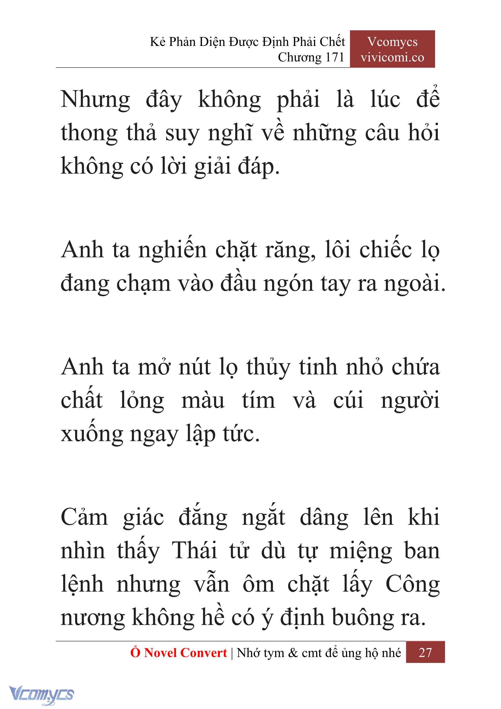 [Novel] Kẻ Phản Diện Được Định Phải Chết Chap 171 - Trang 2