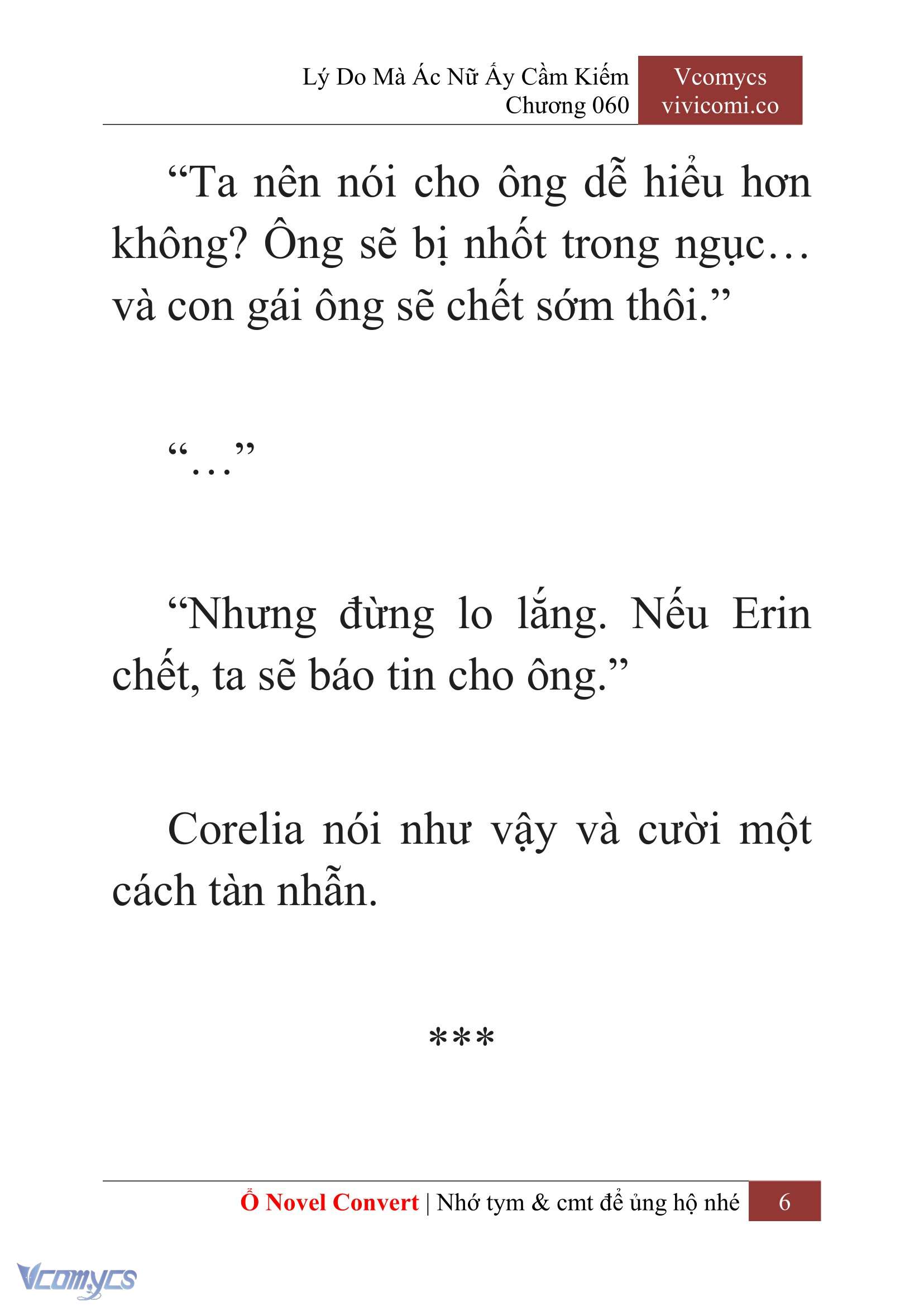 [Novel] Lý Do Mà Ác Nữ Ấy Cầm Kiếm Chap 60 - Next Chap 61