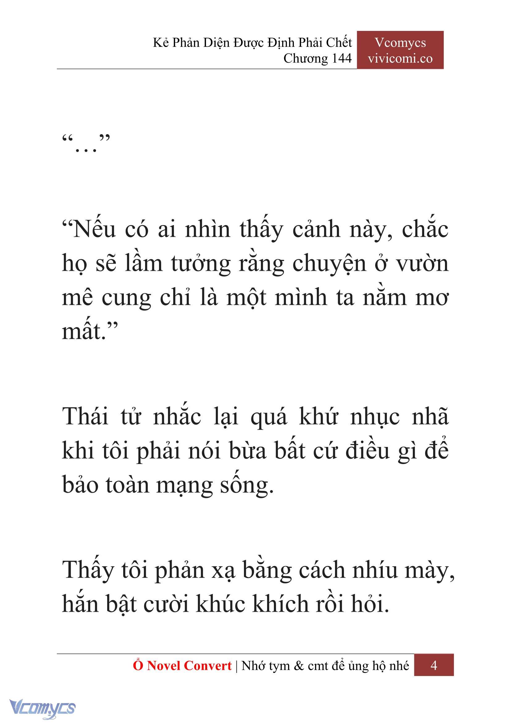 [Novel] Kẻ Phản Diện Được Định Phải Chết Chap 144 - Trang 2