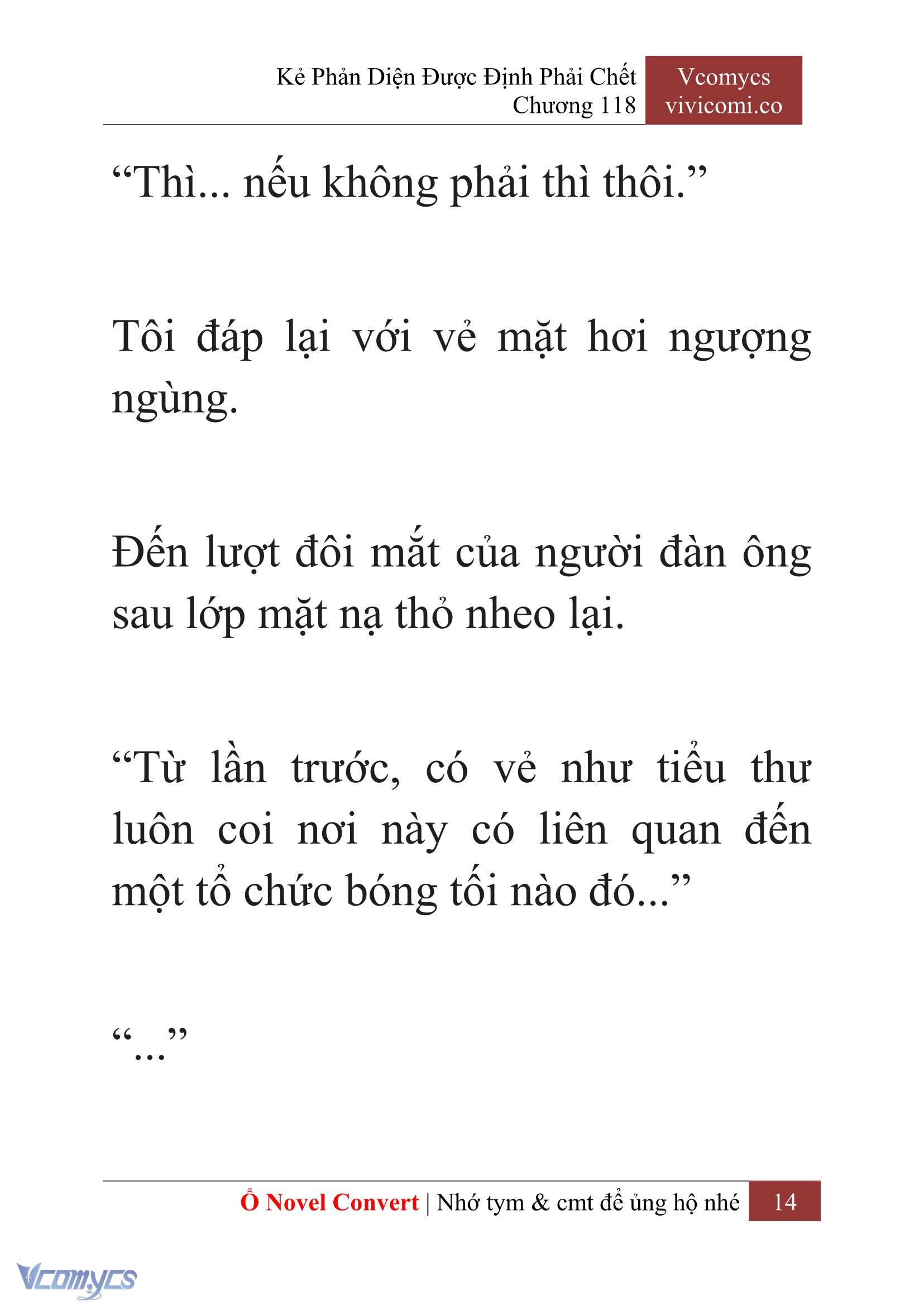 [Novel] Kẻ Phản Diện Được Định Phải Chết Chap 118 - Trang 2