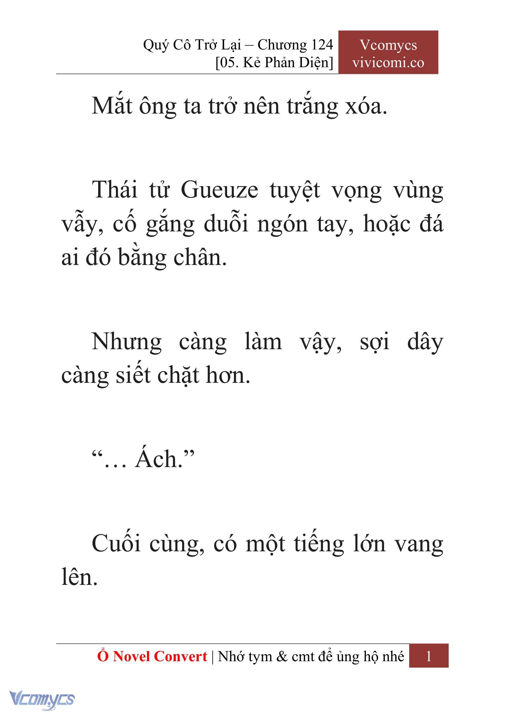 [Novel] Quý Cô Trở Lại Chap 124 - Trang 2