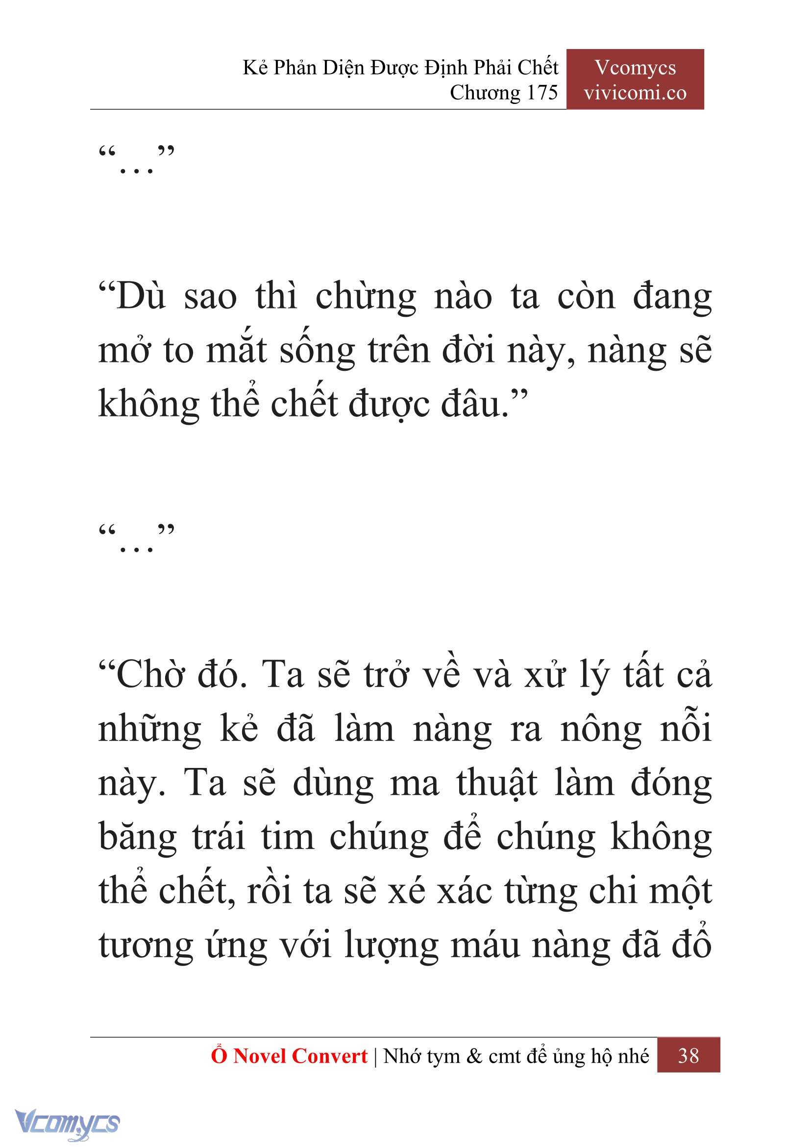 [Novel] Kẻ Phản Diện Được Định Phải Chết Chap 175 - Trang 2