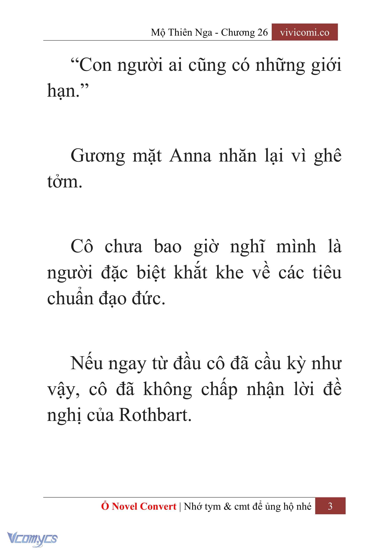 [Novel] Mộ Thiên Nga Chap 26 - Next Chap 27