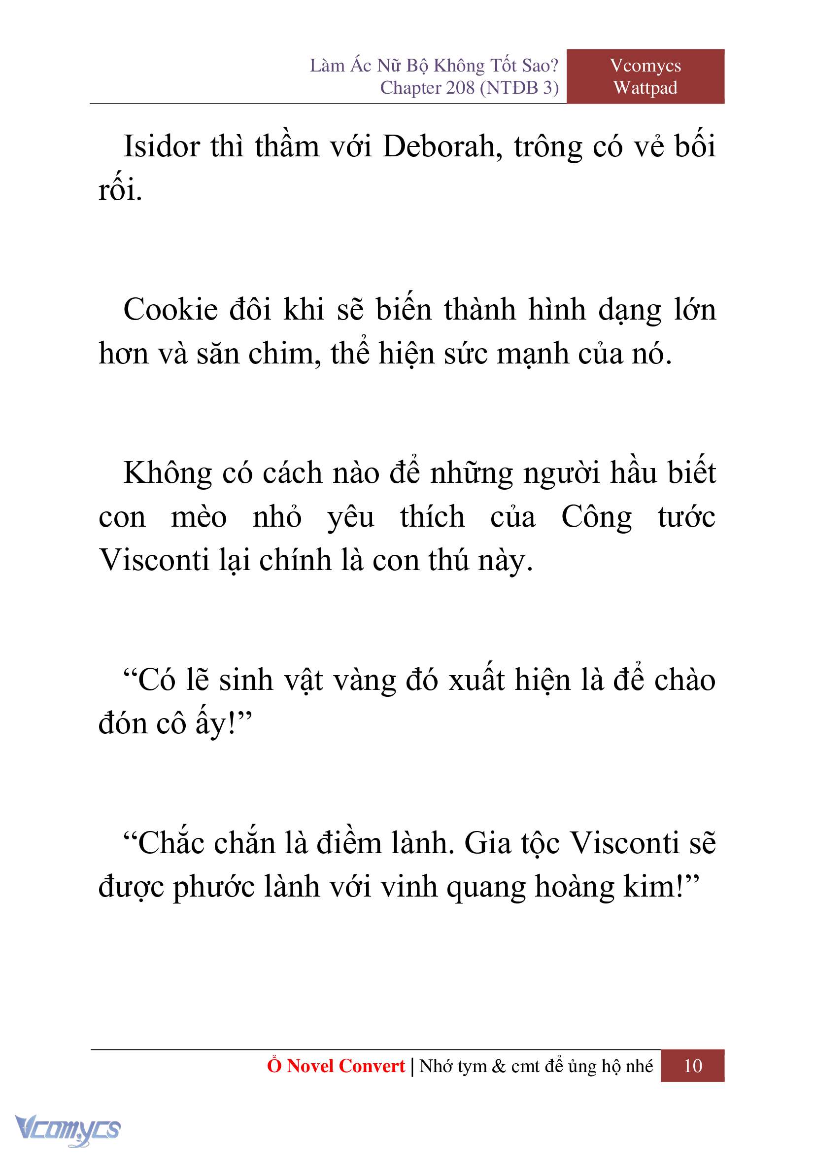 [Novel] Làm Ác Nữ Bộ Không Tốt Sao? Chap 208 - Trang 2