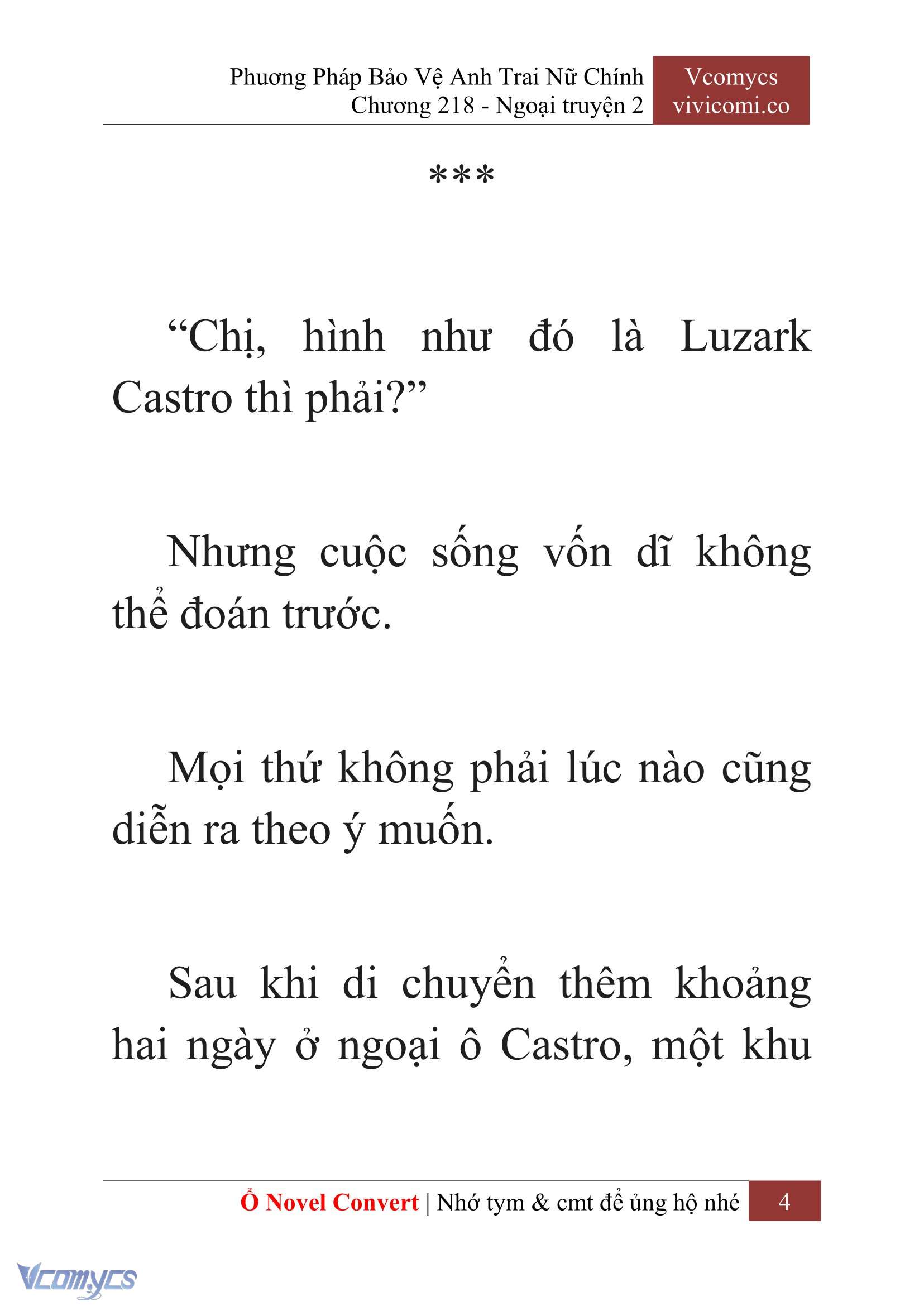 [Novel] Phương Pháp Bảo Vệ Anh Trai Nữ Chính Chap 218 - Trang 2