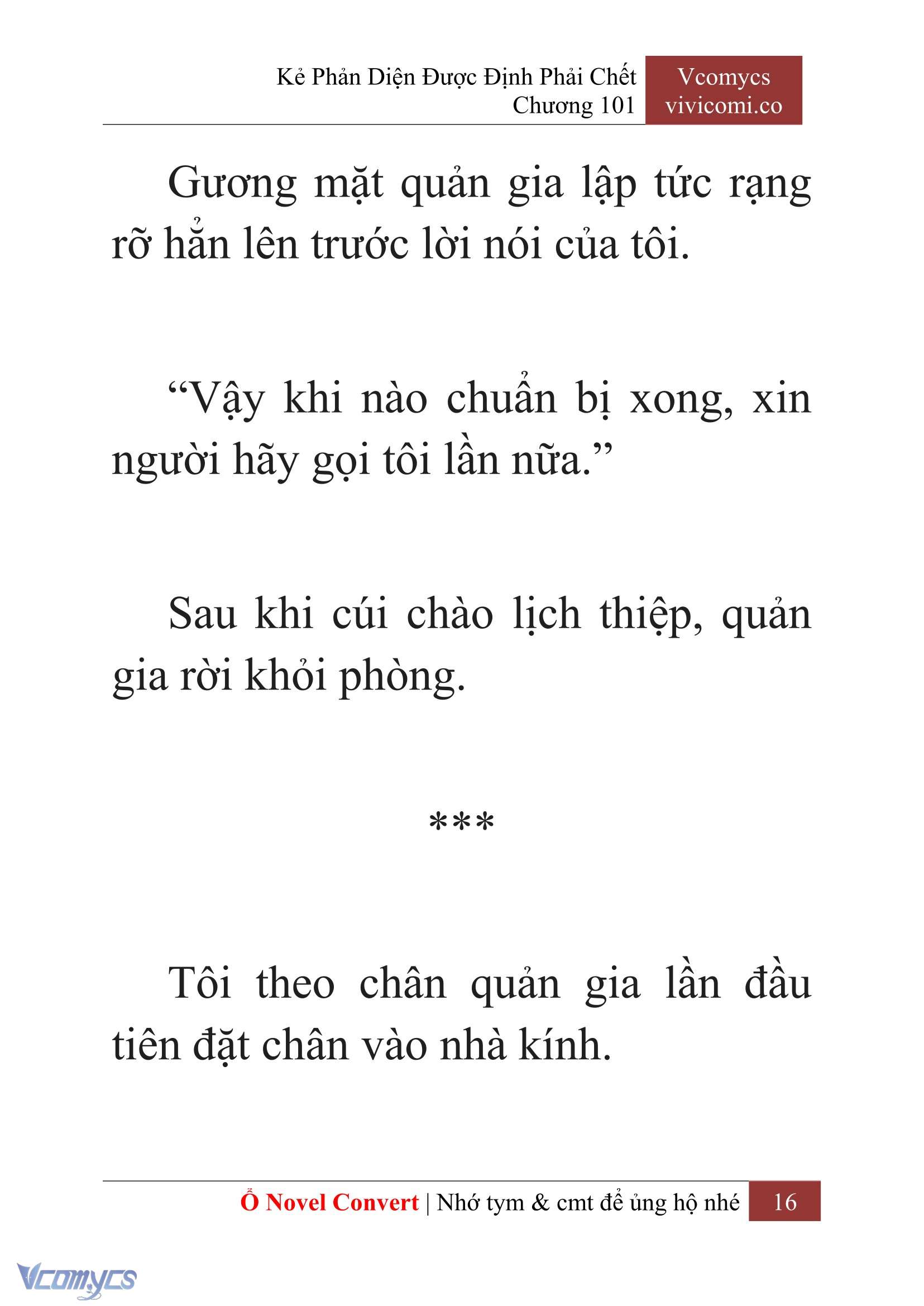 [Novel] Kẻ Phản Diện Được Định Phải Chết Chap 101 - Trang 2