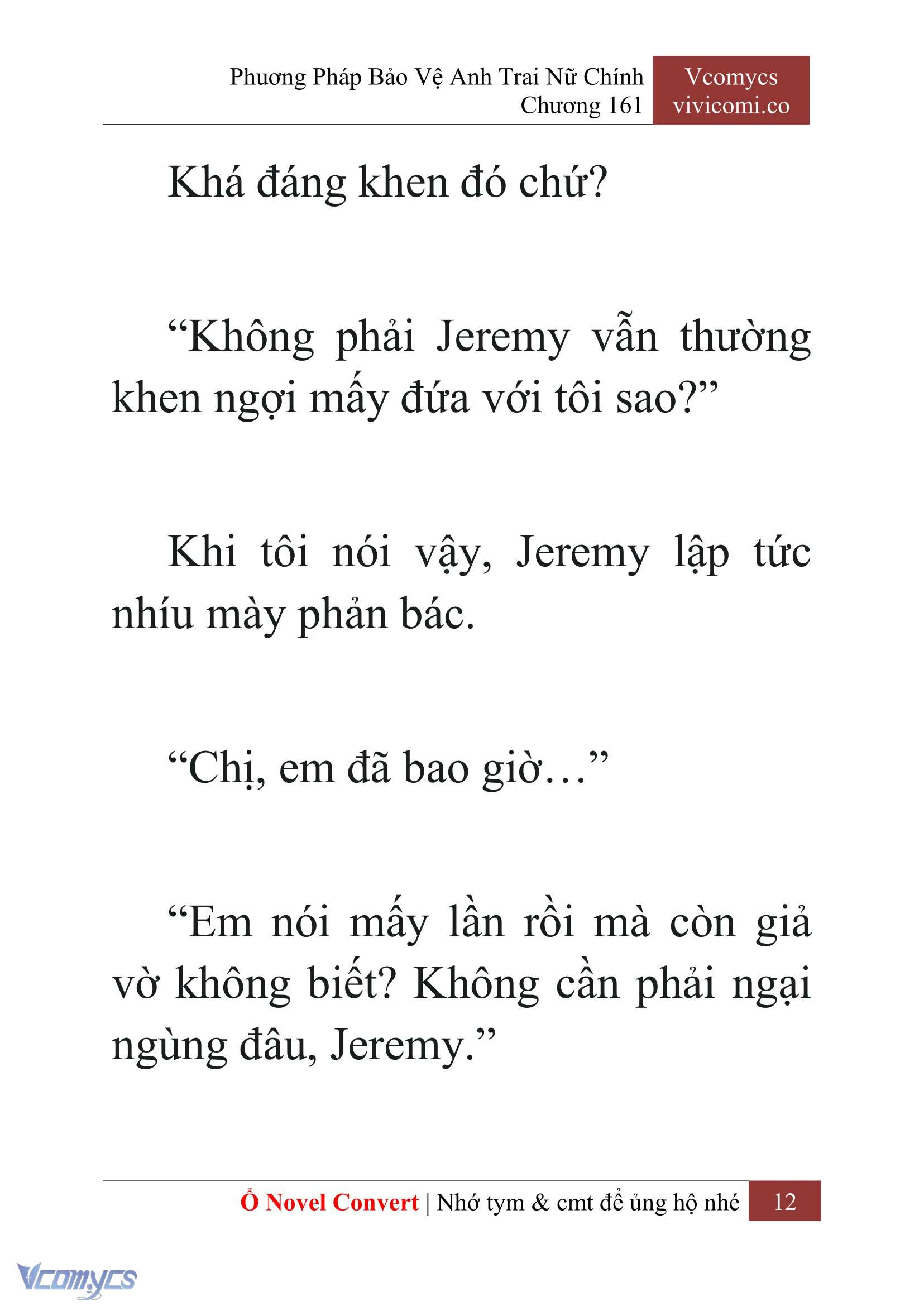 [Novel] Phương Pháp Bảo Vệ Anh Trai Nữ Chính Chap 161 - Trang 2