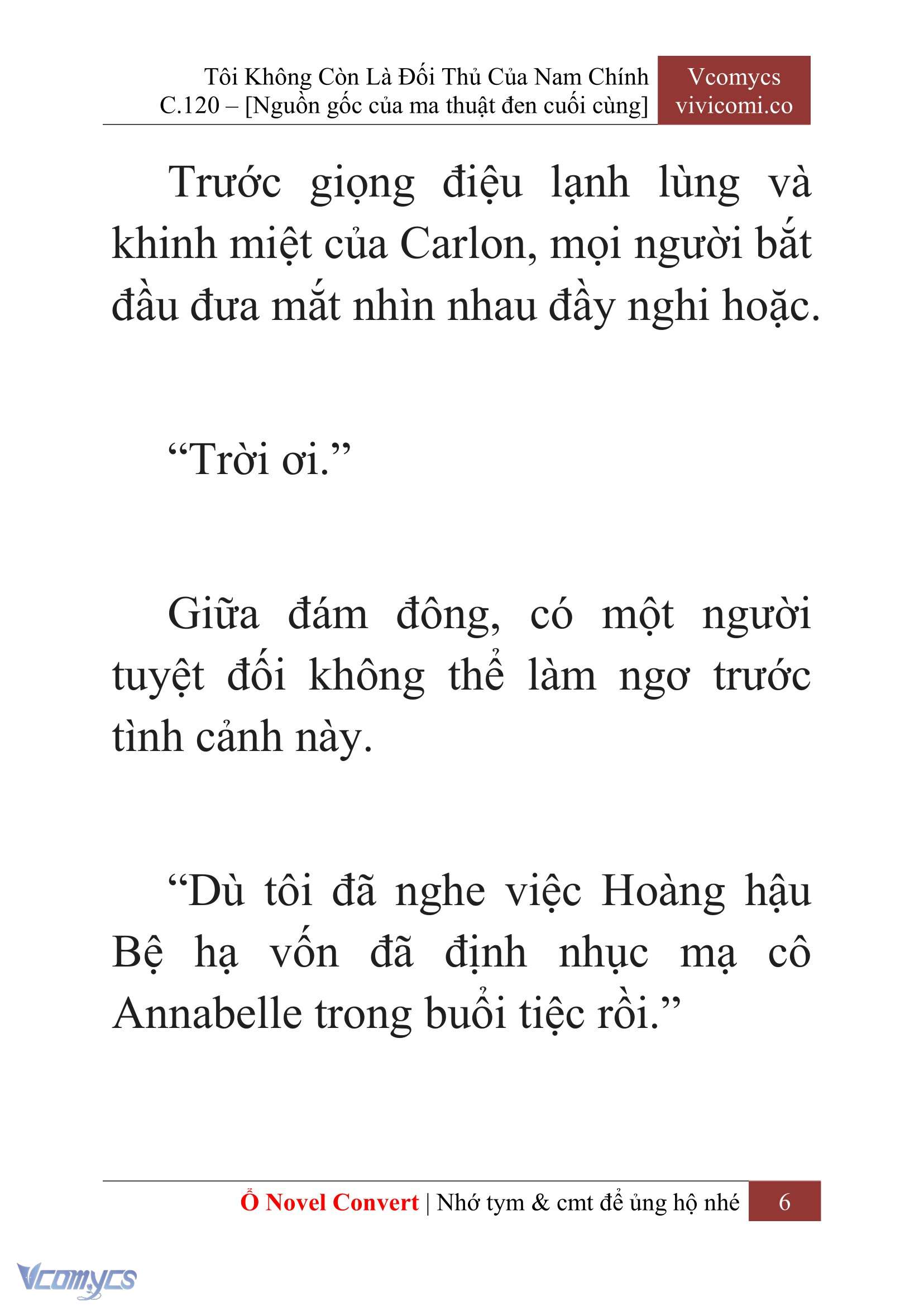 [Novel] Tôi Không Còn Là Đối Thủ Của Nam Chính Chap 120 - Trang 2