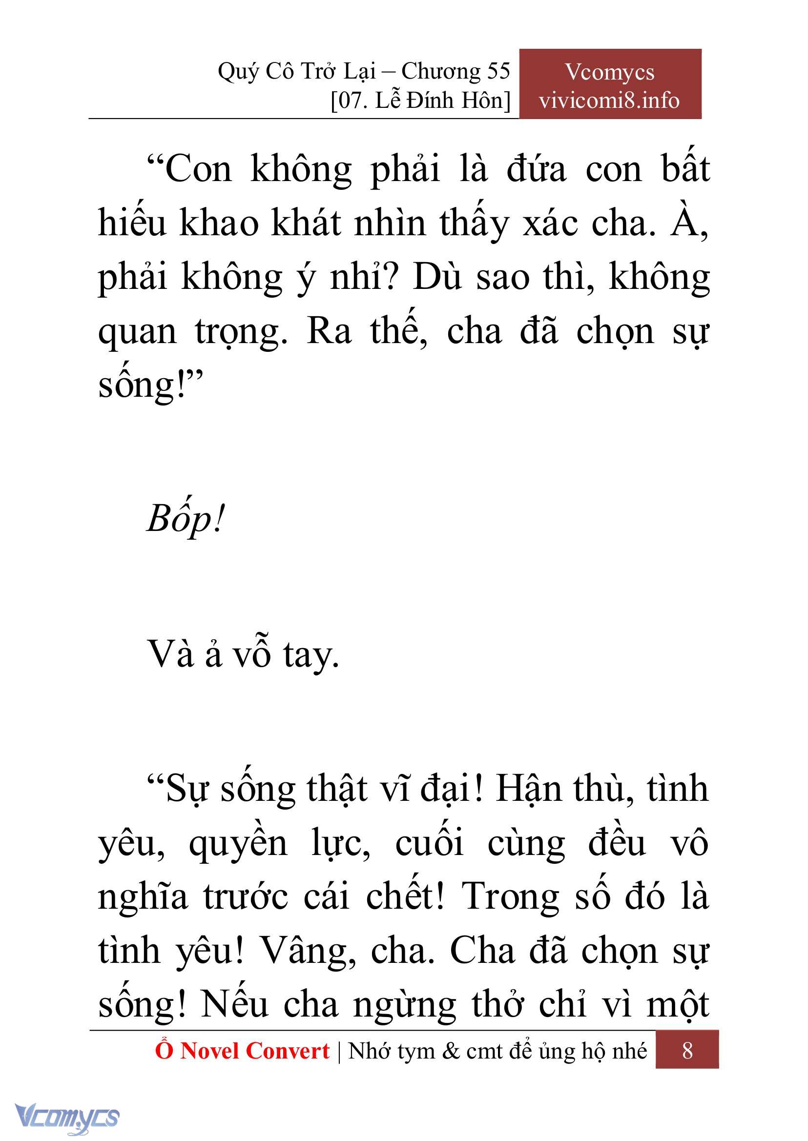 [Novel] Quý Cô Trở Lại Chap 55 - Trang 2