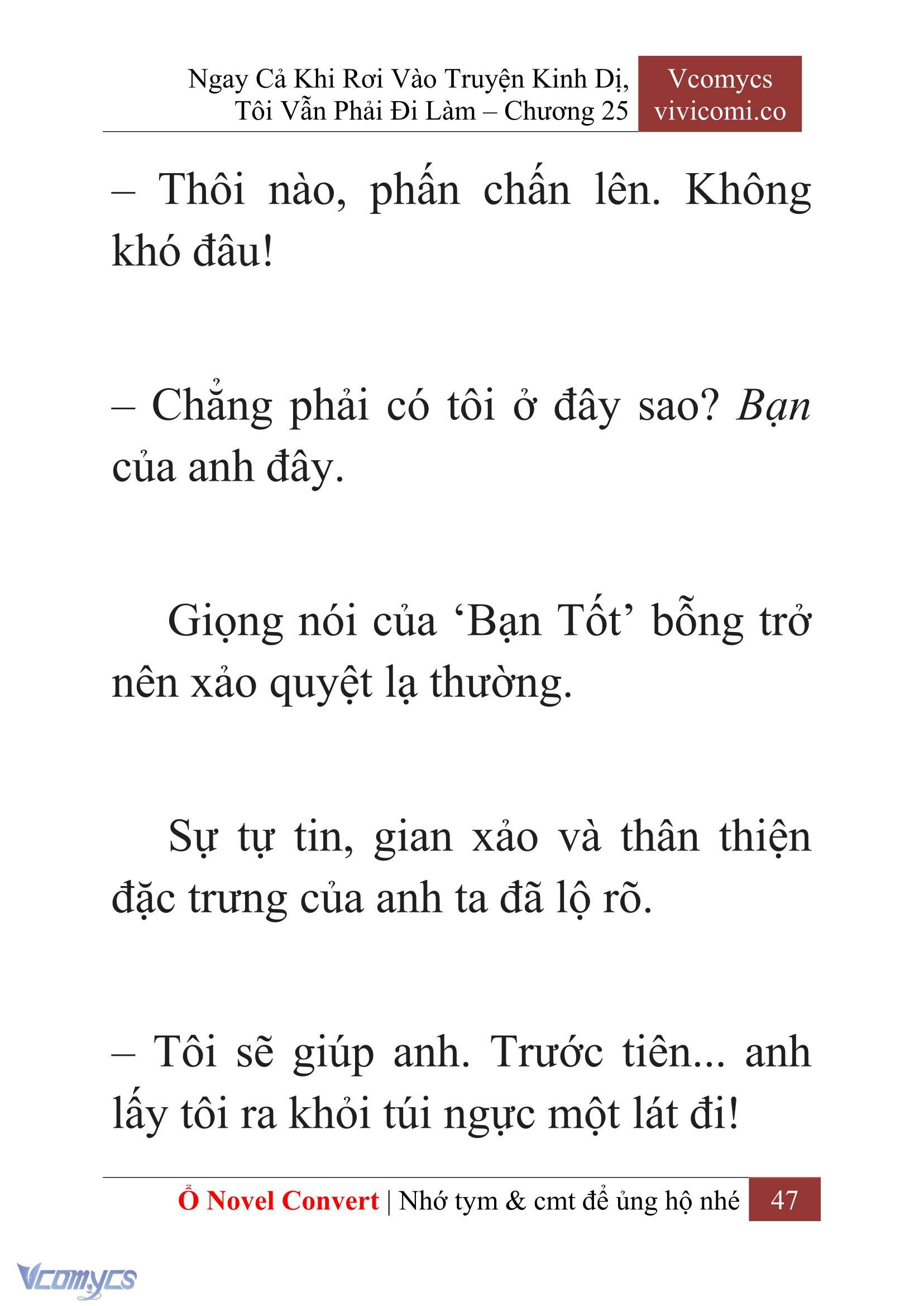 [Novel] Ngay Cả Khi Rơi Vào Truyện Kinh Dị, Tôi Vẫn Phải Đi Làm Chap 25 - Trang 2