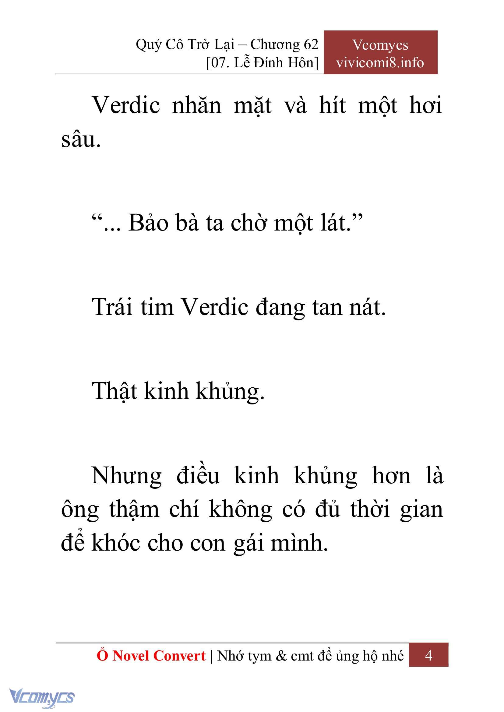 [Novel] Quý Cô Trở Lại Chap 62 - Trang 2