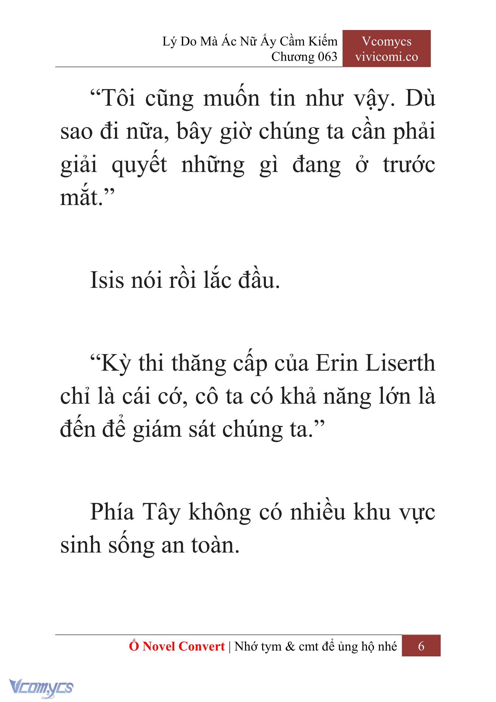 [Novel] Lý Do Mà Ác Nữ Ấy Cầm Kiếm Chap 63 - Next Chap 64