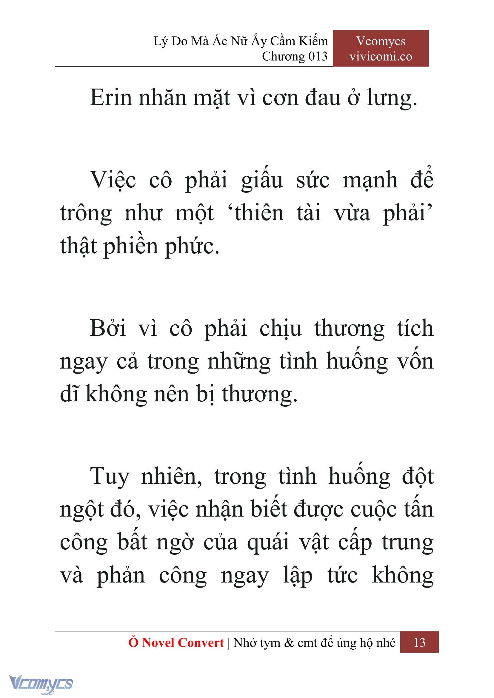 [Novel] Lý Do Mà Ác Nữ Ấy Cầm Kiếm Chap 13 - Next Chap 14