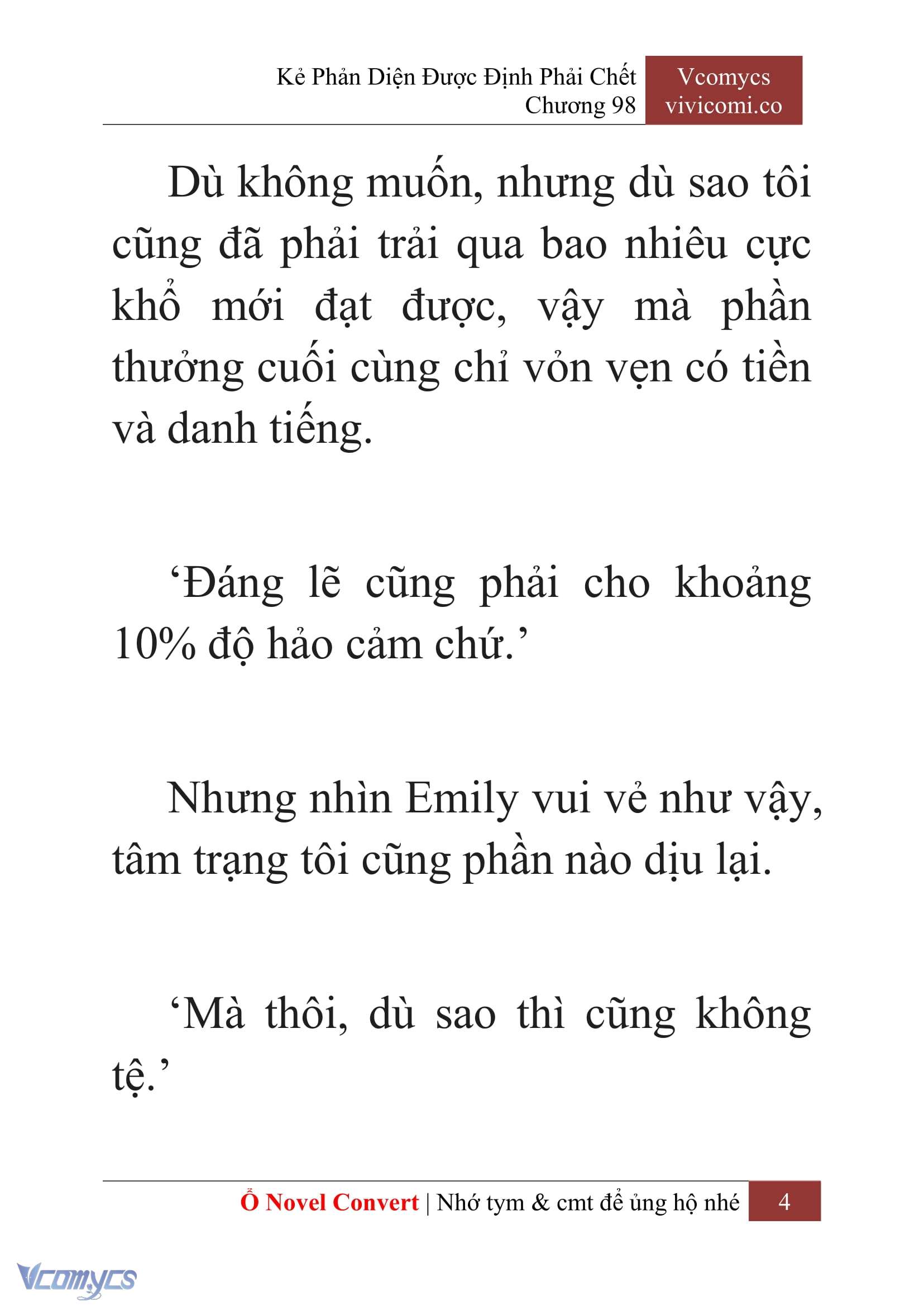 [Novel] Kẻ Phản Diện Được Định Phải Chết Chap 98 - Next Chap 99