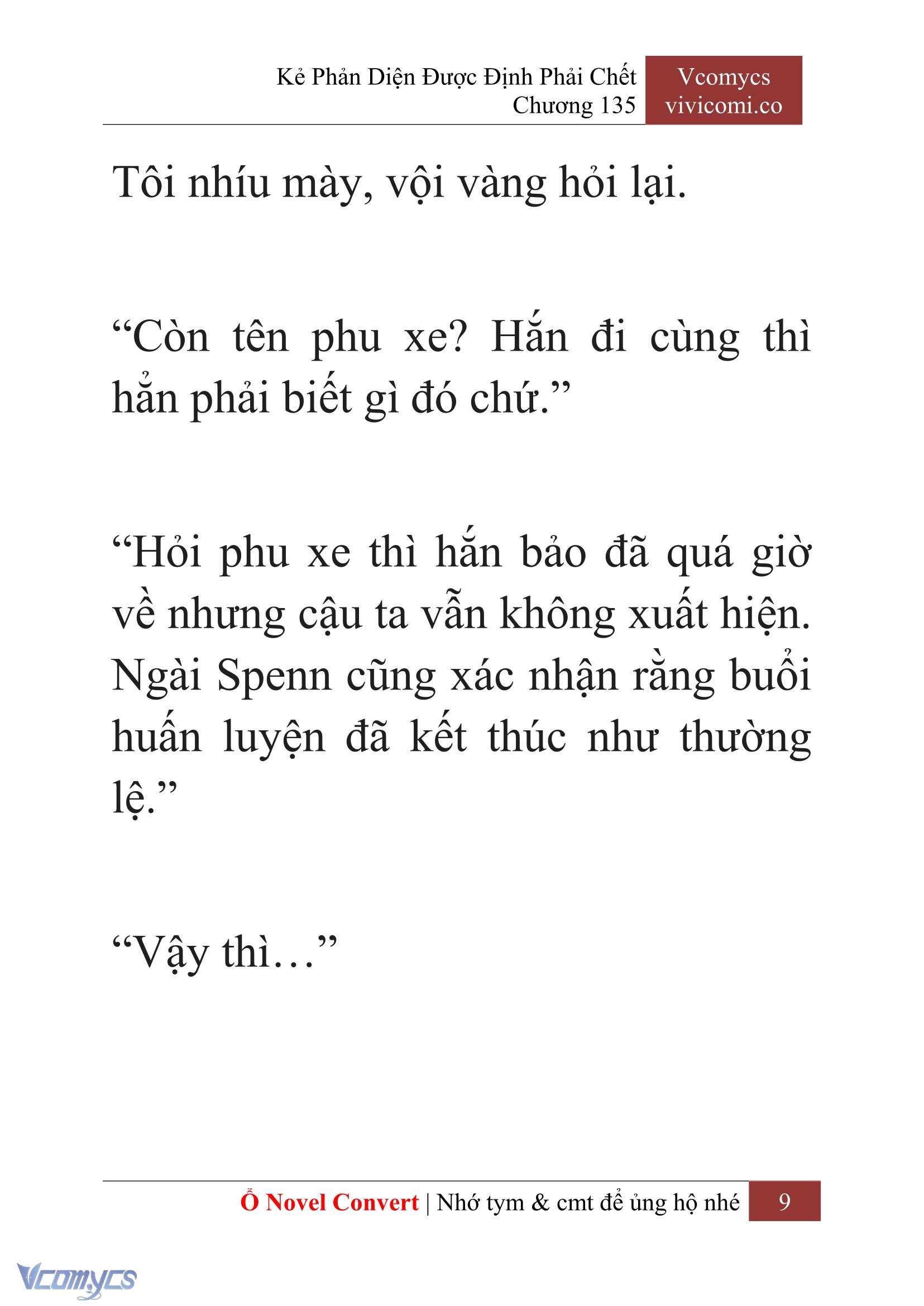 [Novel] Kẻ Phản Diện Được Định Phải Chết Chap 135 - Trang 2