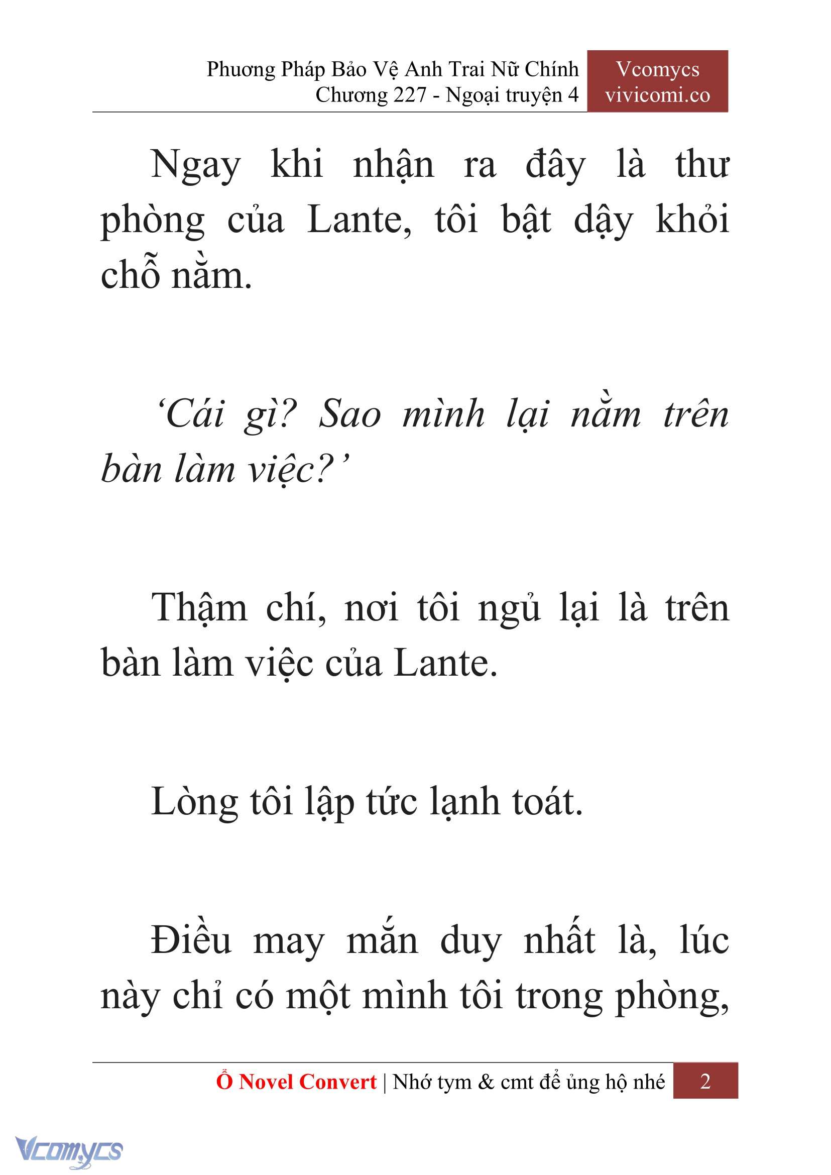 [Novel] Phương Pháp Bảo Vệ Anh Trai Nữ Chính Chap 227 - Trang 2