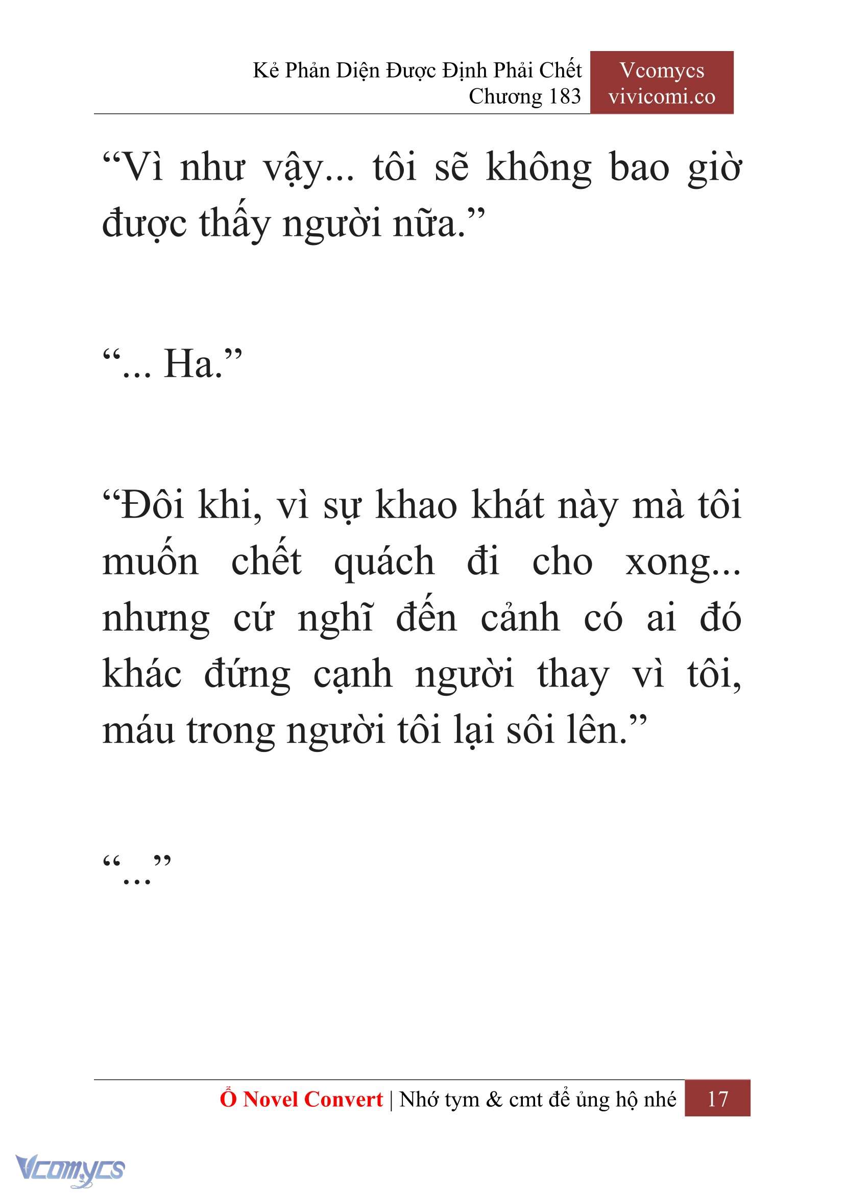 [Novel] Kẻ Phản Diện Được Định Phải Chết Chap 183 - Trang 2