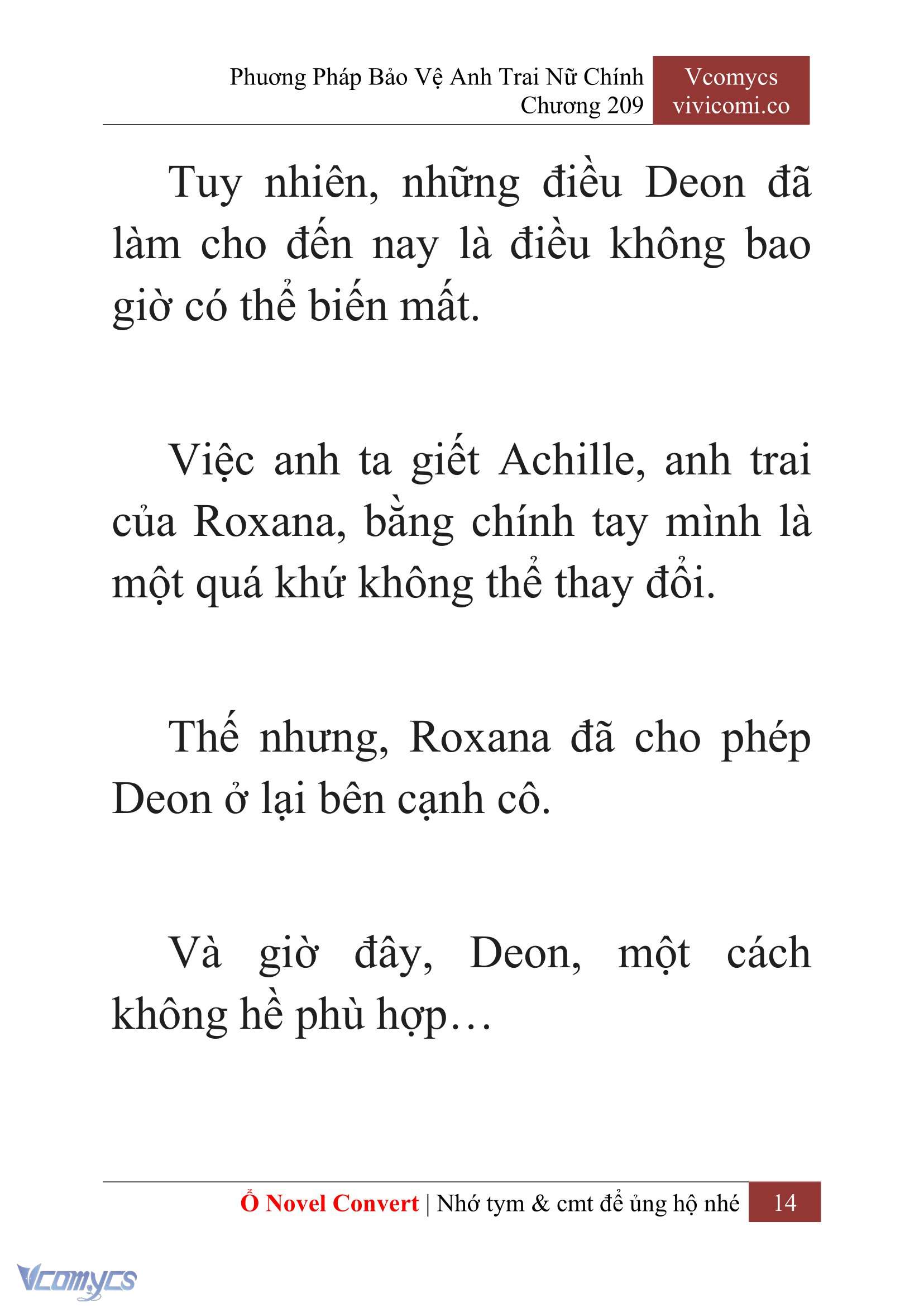 [Novel] Phương Pháp Bảo Vệ Anh Trai Nữ Chính Chap 209 - Trang 2