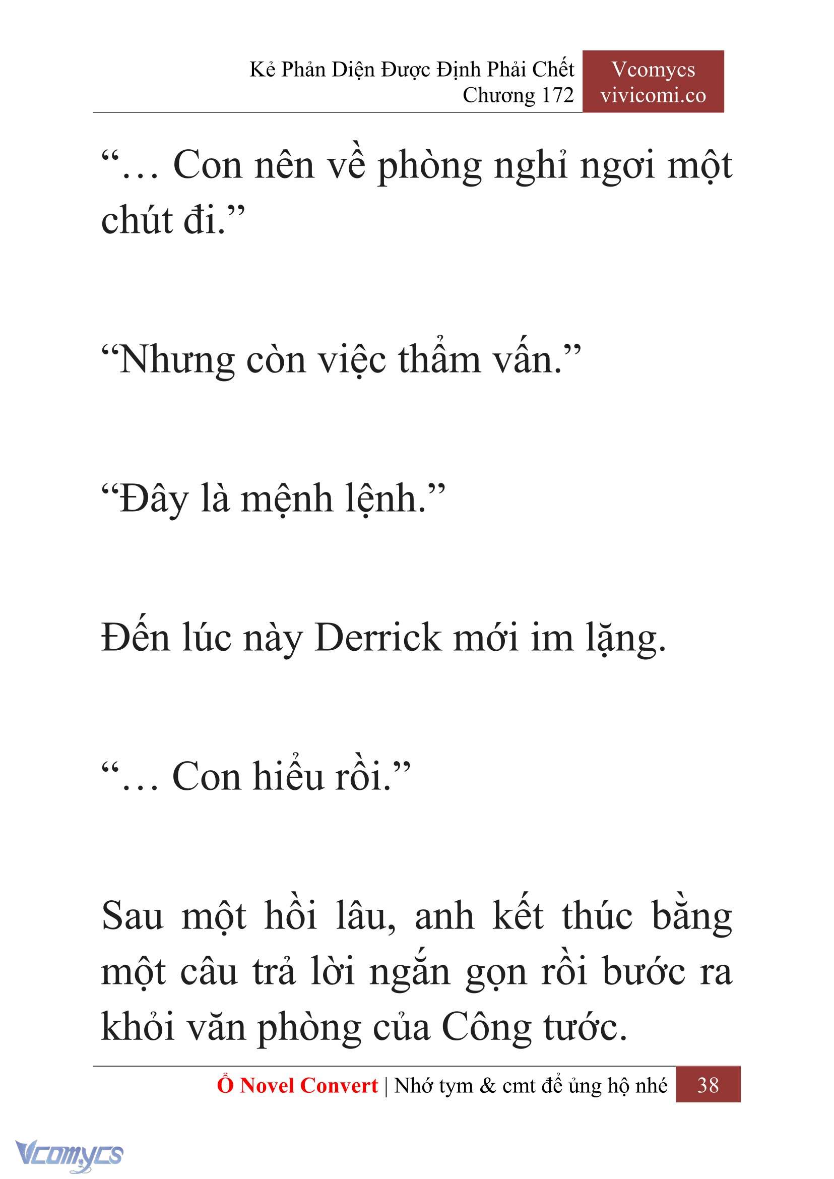 [Novel] Kẻ Phản Diện Được Định Phải Chết Chap 172 - Trang 2