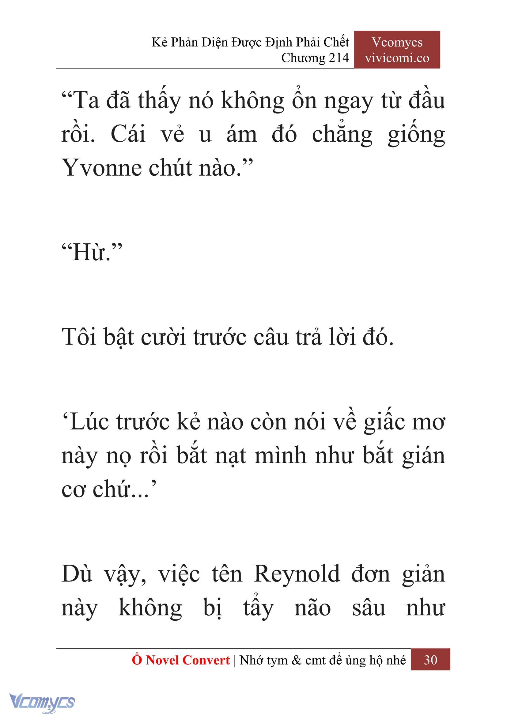 [Novel] Kẻ Phản Diện Được Định Phải Chết Chap 214 - Next Chap 215