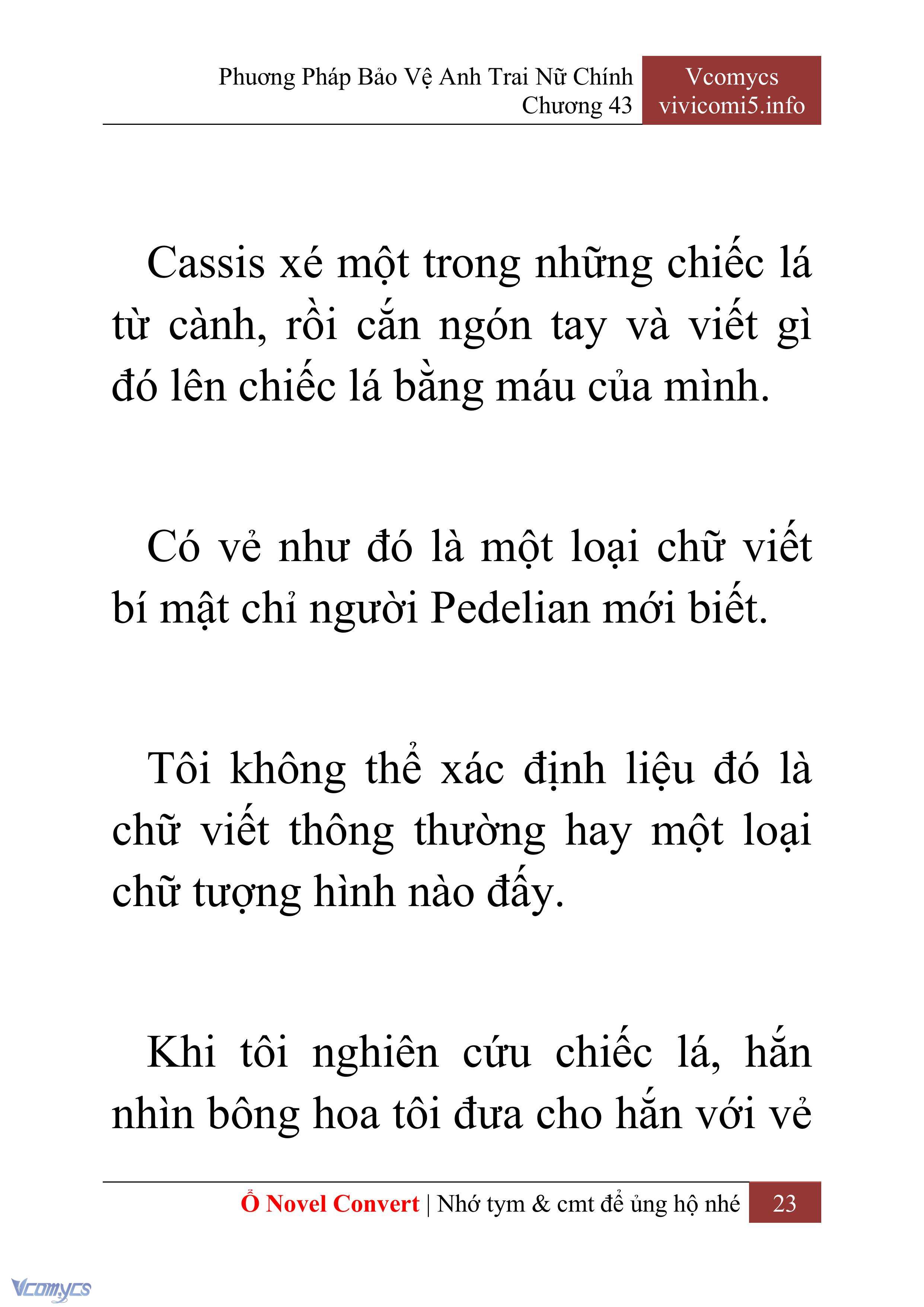 [Novel] Phương Pháp Bảo Vệ Anh Trai Nữ Chính Chap 43 - Trang 2