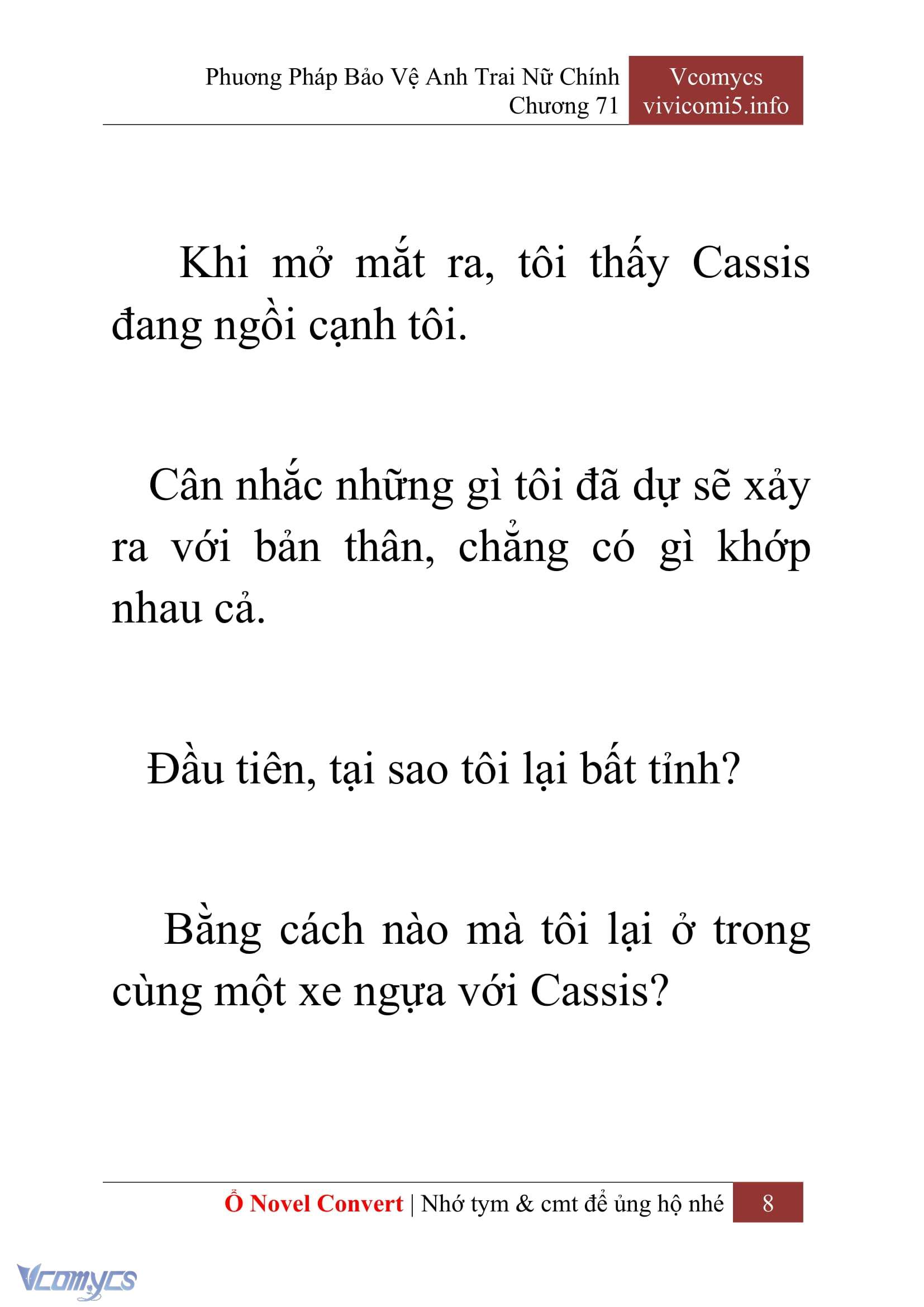 [Novel] Phương Pháp Bảo Vệ Anh Trai Nữ Chính Chap 71 - Trang 2
